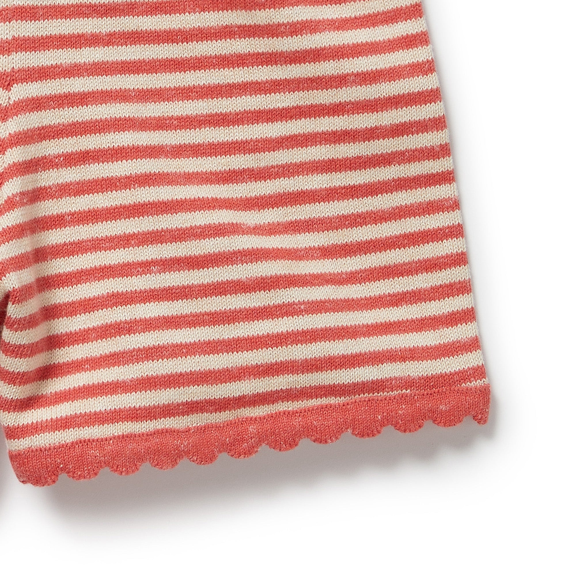 Strawberry Swirl Organic Knitted Stripe Playsuit