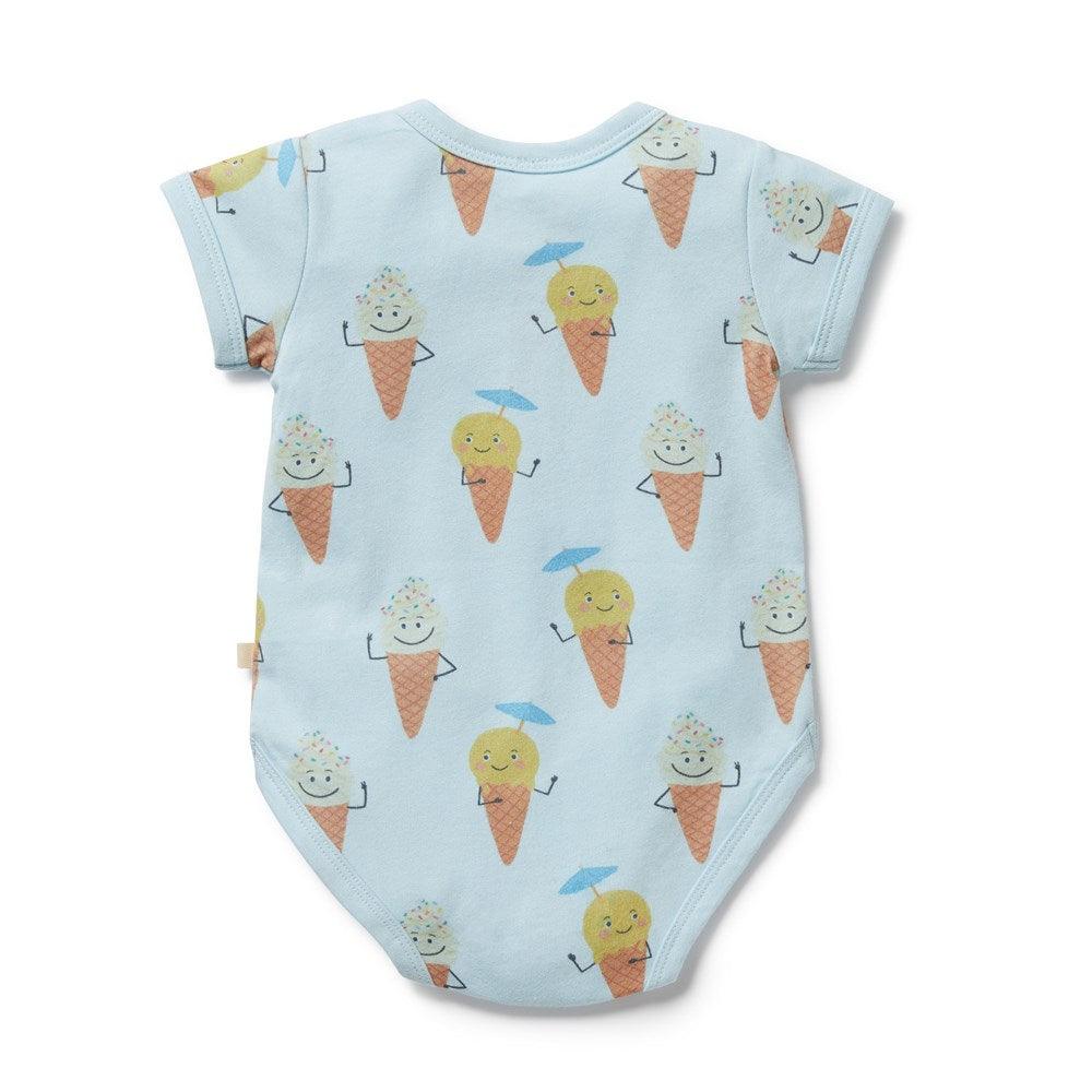 Frosty Friends Organic Henley Bodysuit