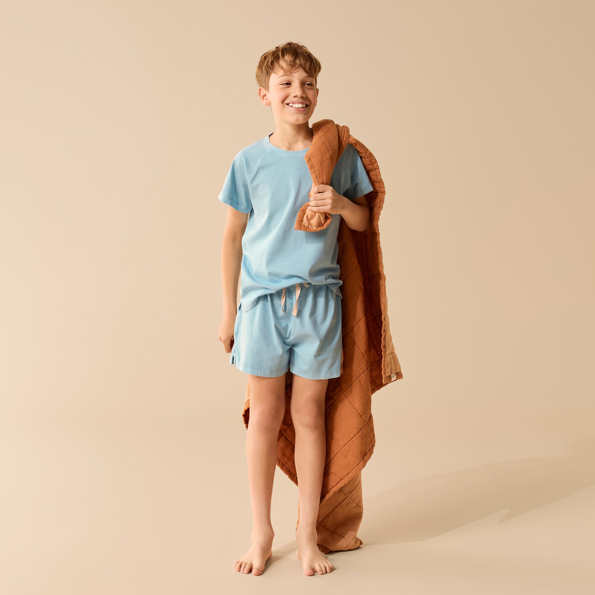 Sky Organic Dyed Short Sleeved Pyjamas