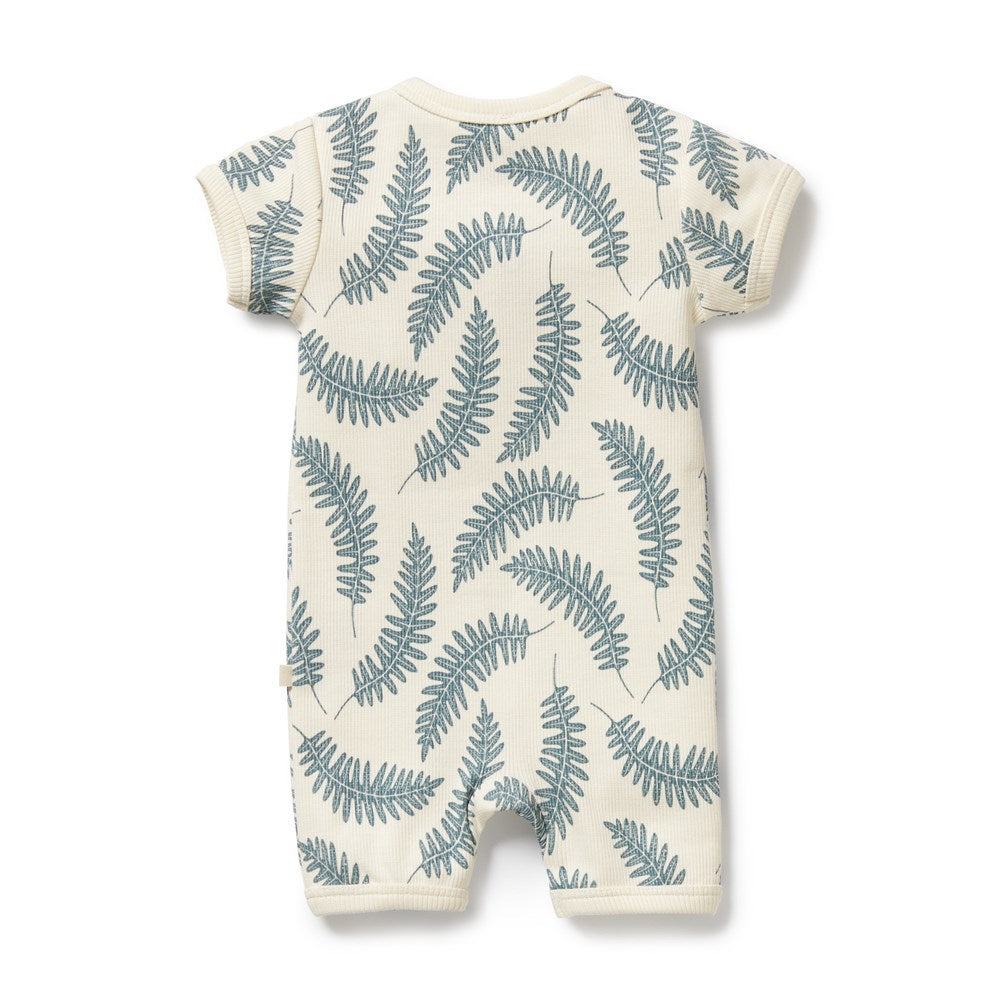 Little Fronds Organic Boyleg Zipsuit