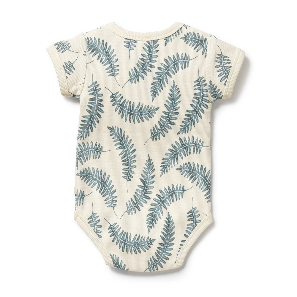 Little Fronds Organic Henley Bodysuit