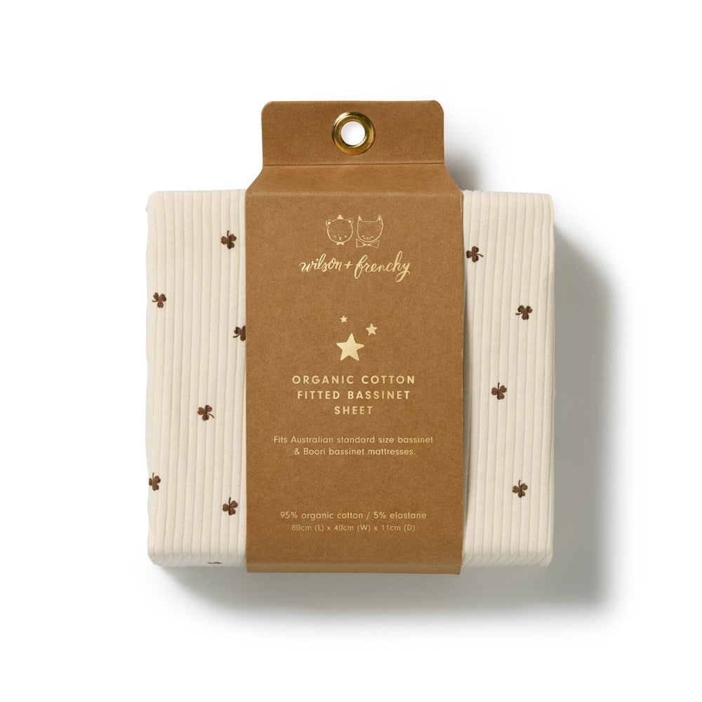 My Lucky Charm Organic Bassinet Sheet