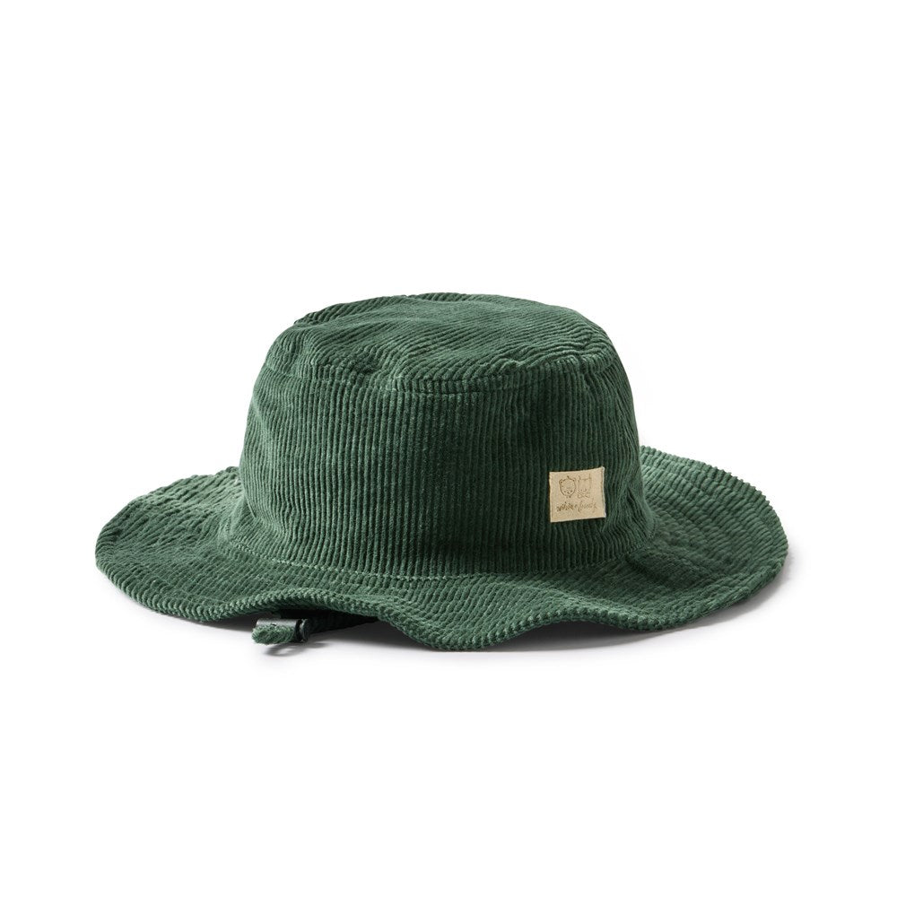 Moss Green Organic Cord Sun Hat