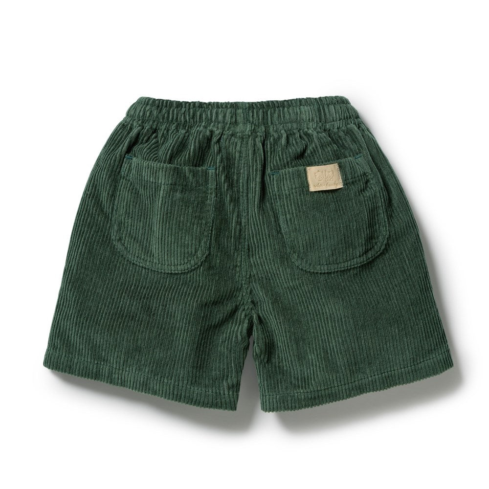 Moss Green Organic Cord Short