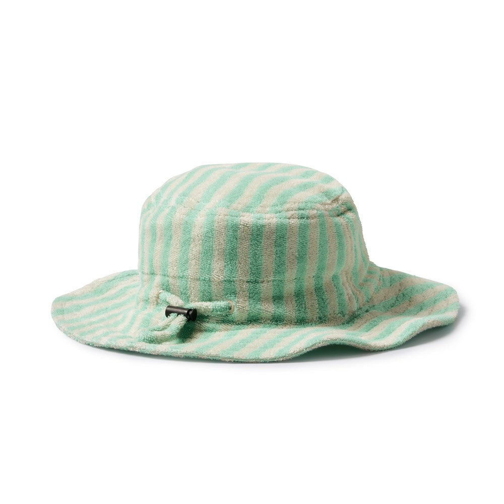 Seafoam Stripe Organic Terry Sun Hat
