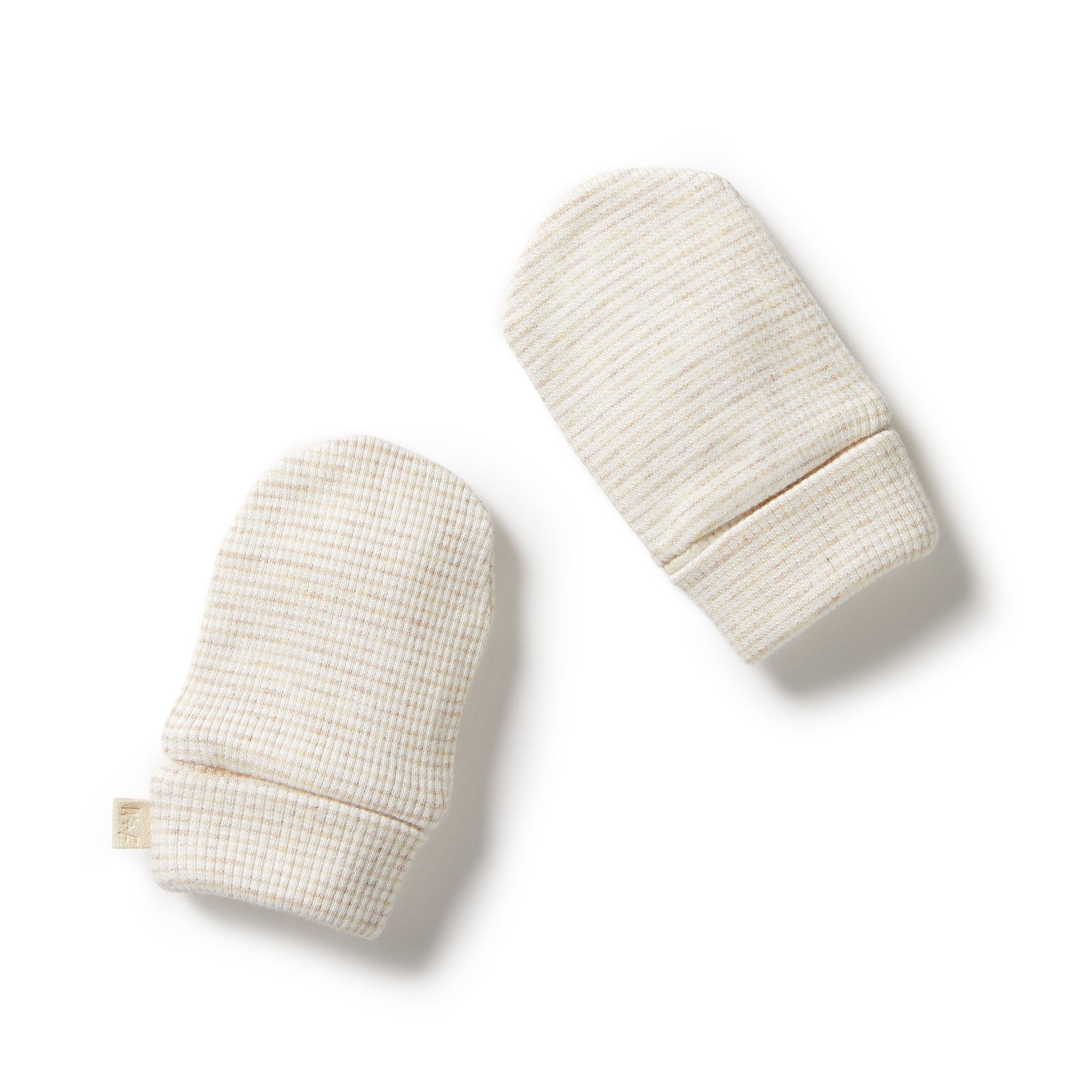Organic Stripe Rib Mittens