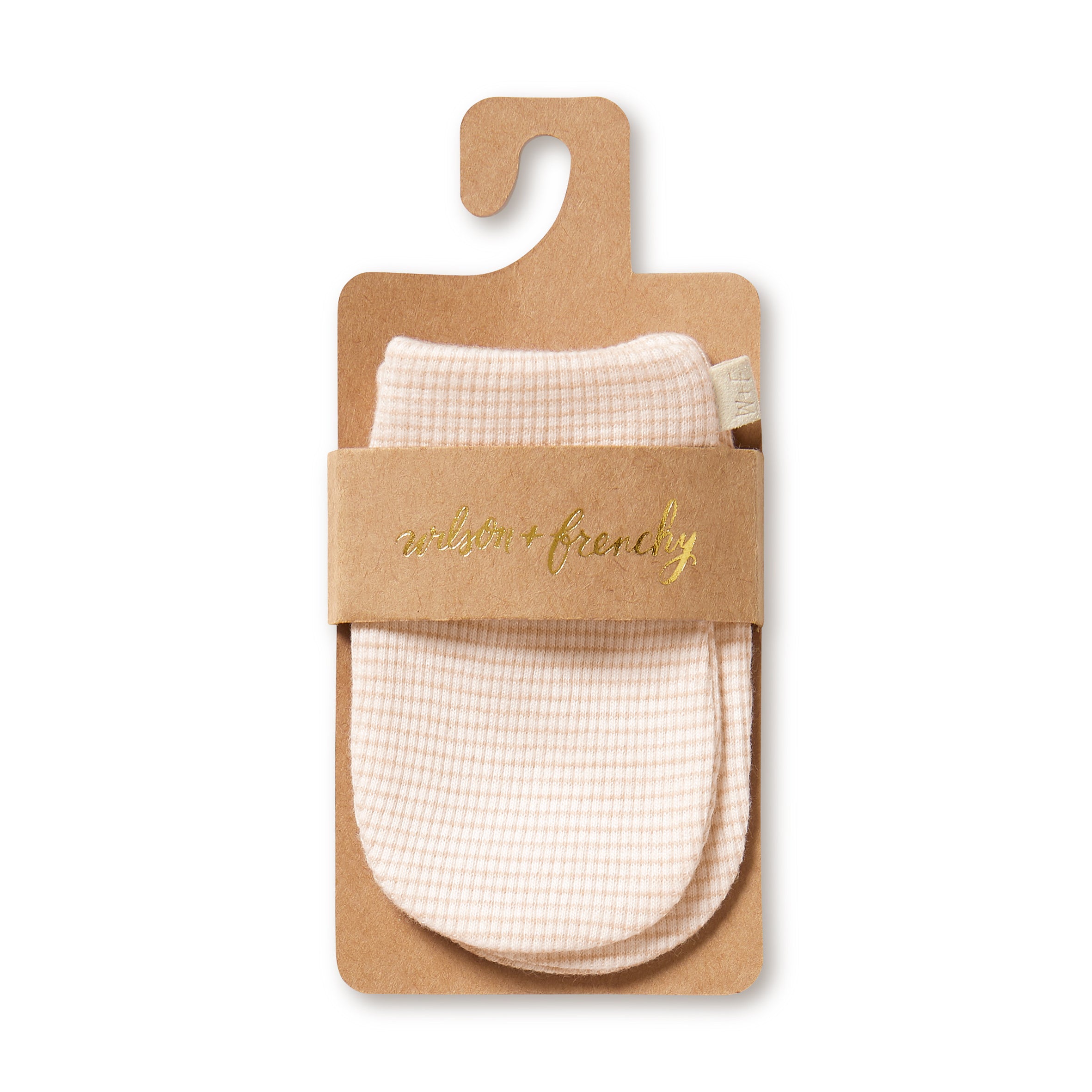 Organic Stripe Rib Mittens