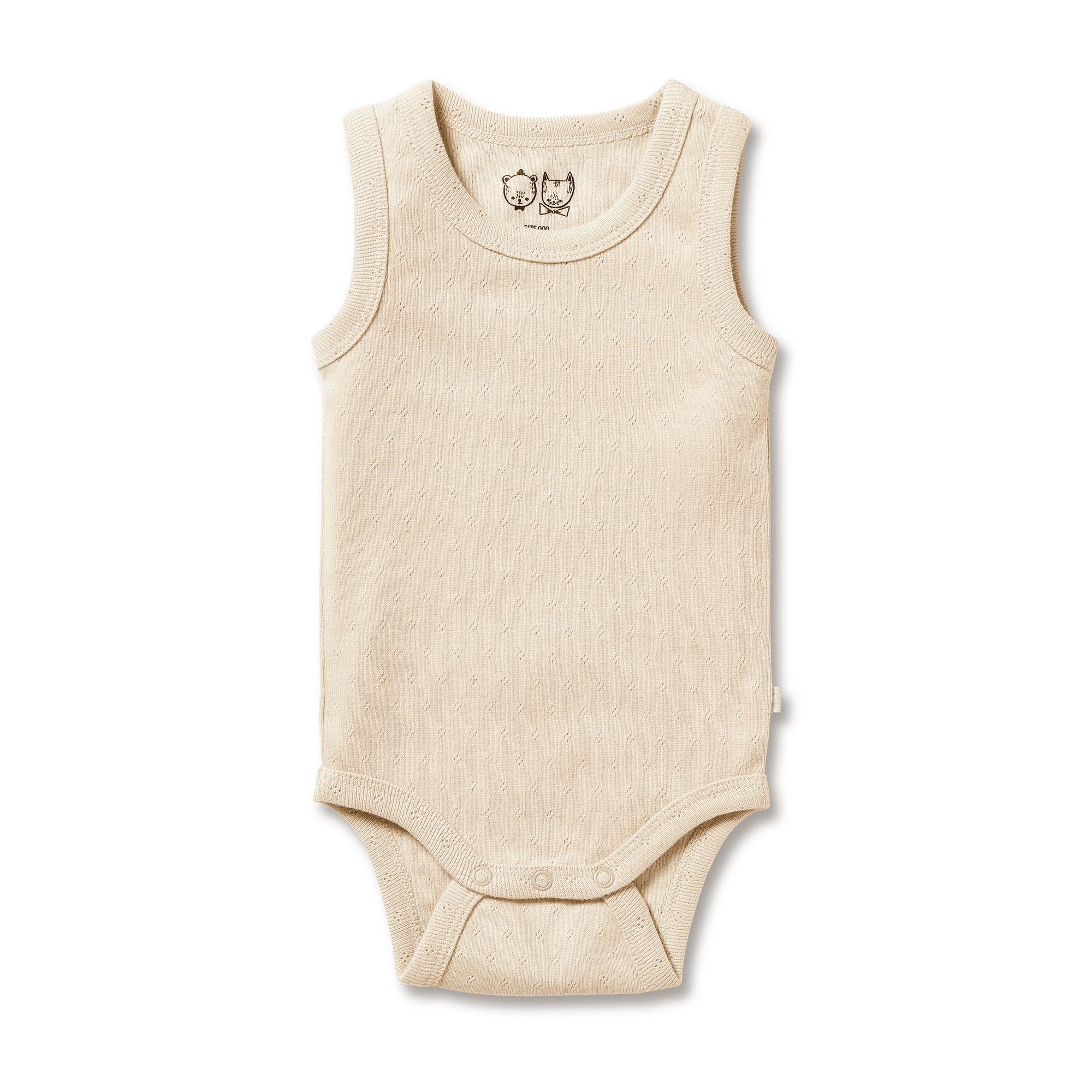 Organic Pointelle Singlet Bodysuit