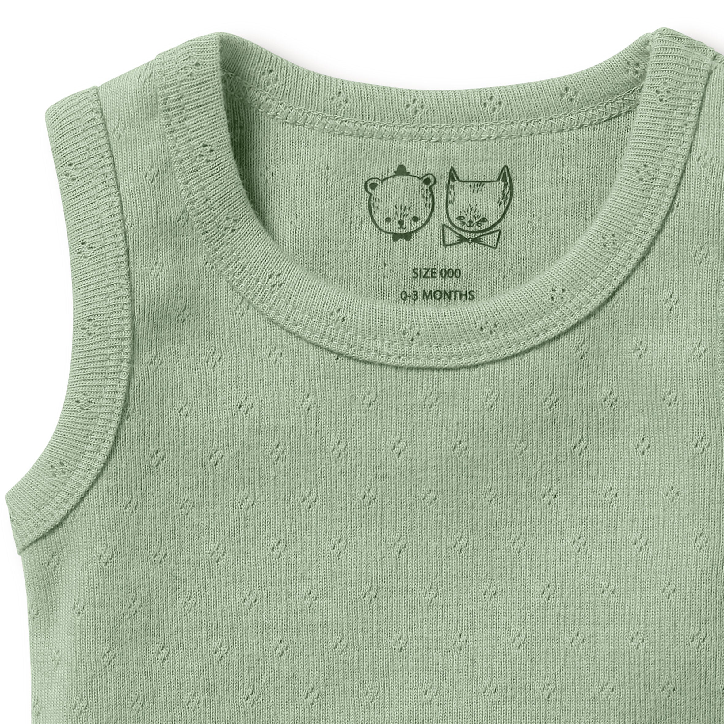 Organic Pointelle Singlet Bodysuit