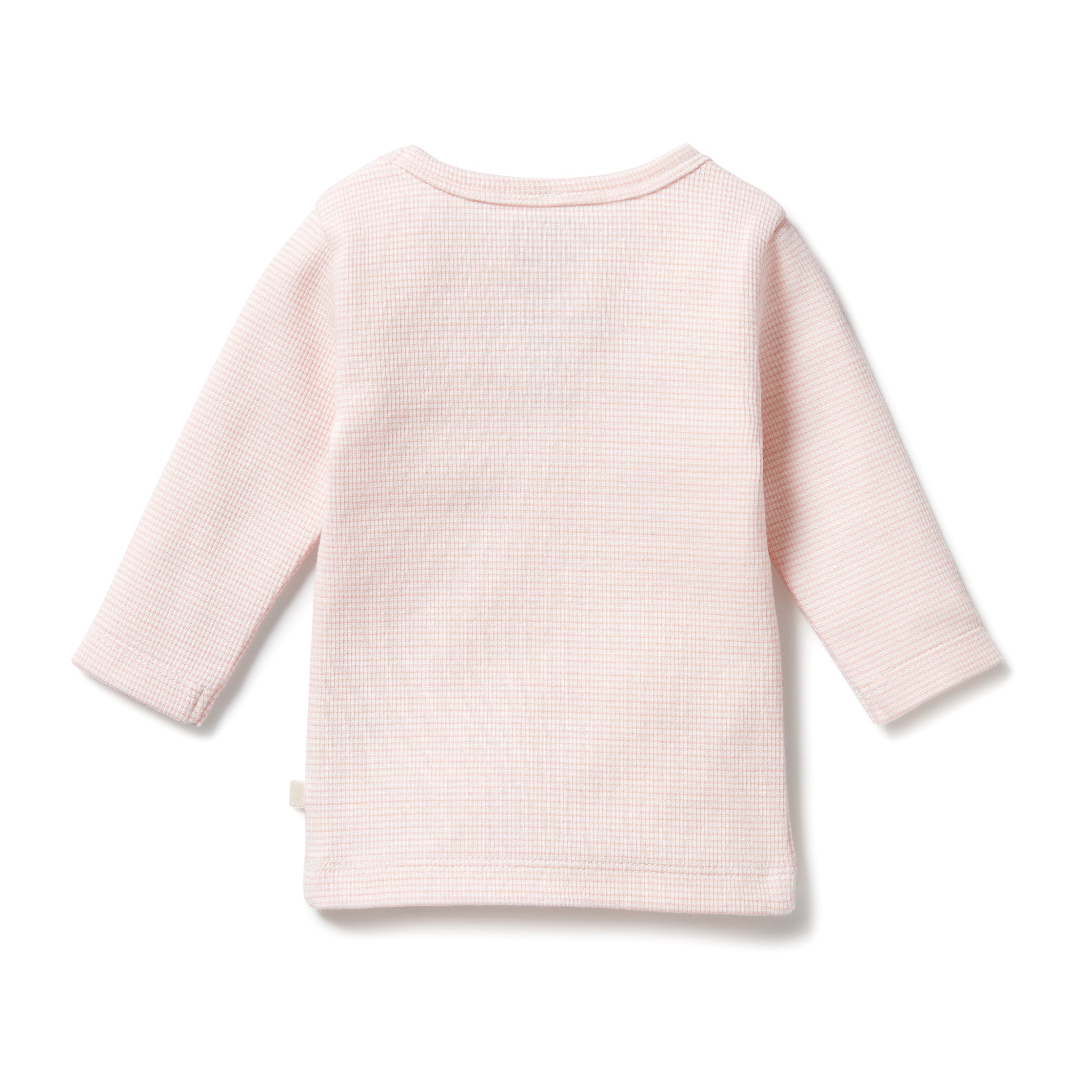 Organic Stripe Rib Long Sleeved Top