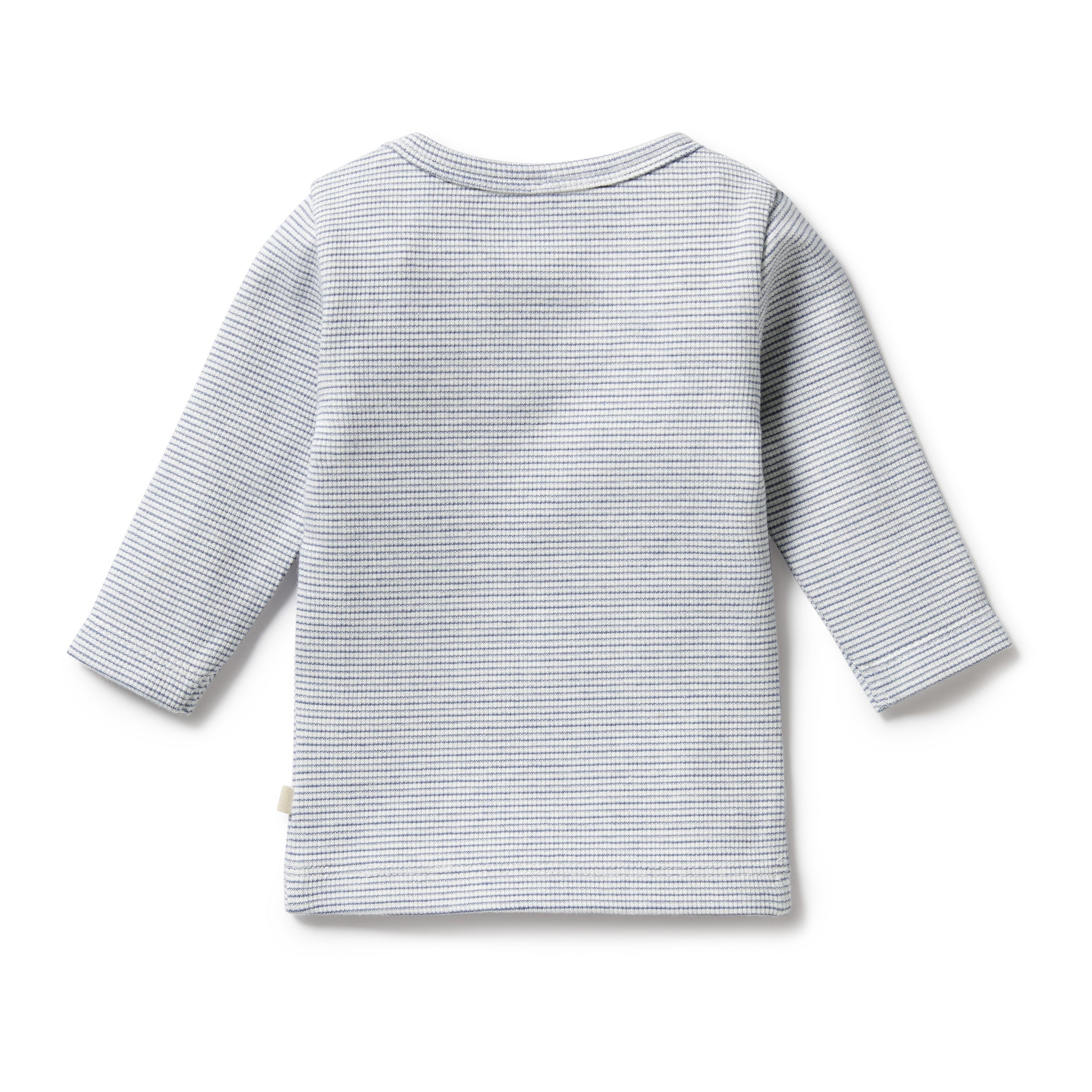 Organic Stripe Rib Long Sleeved Top