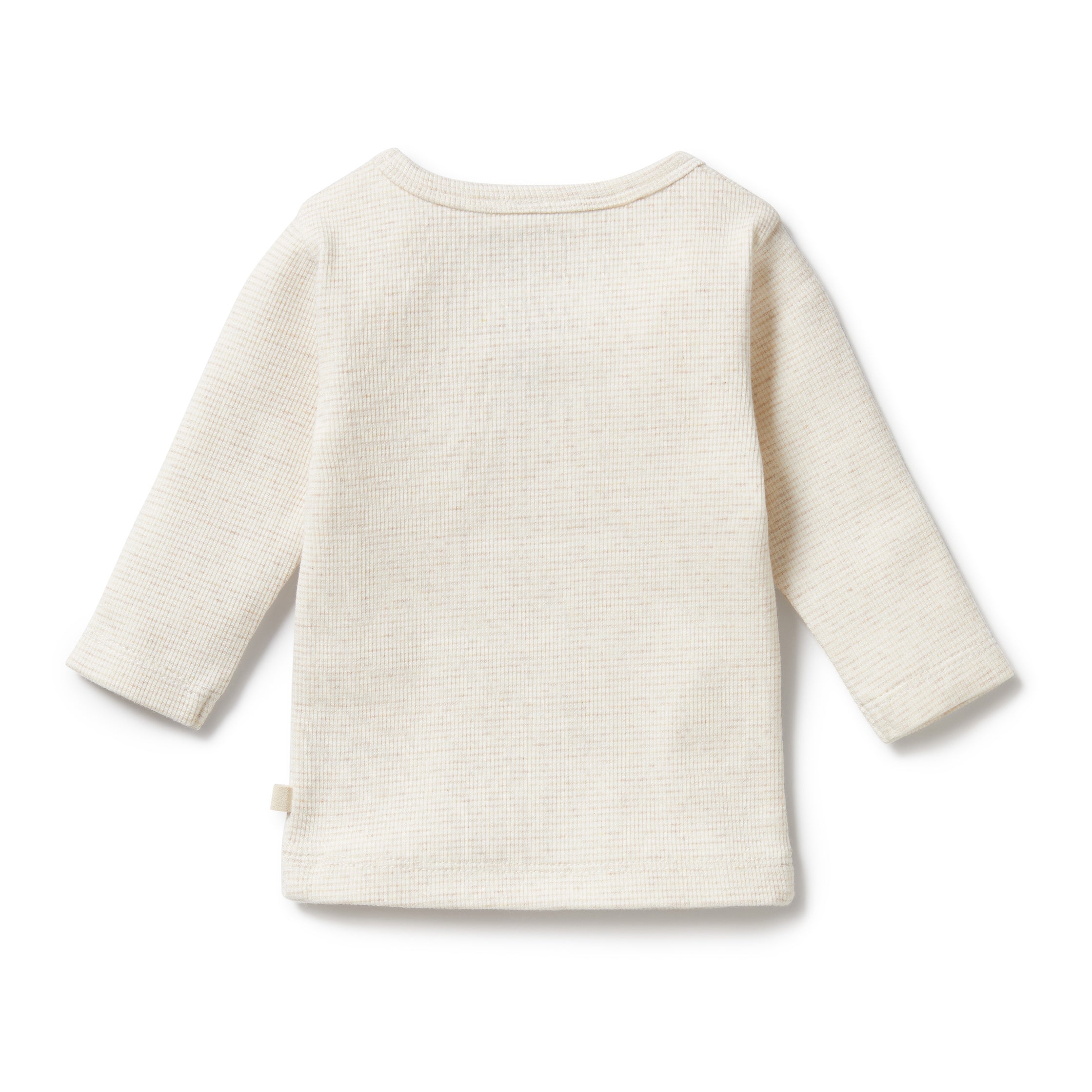 Organic Stripe Rib Long Sleeved Top