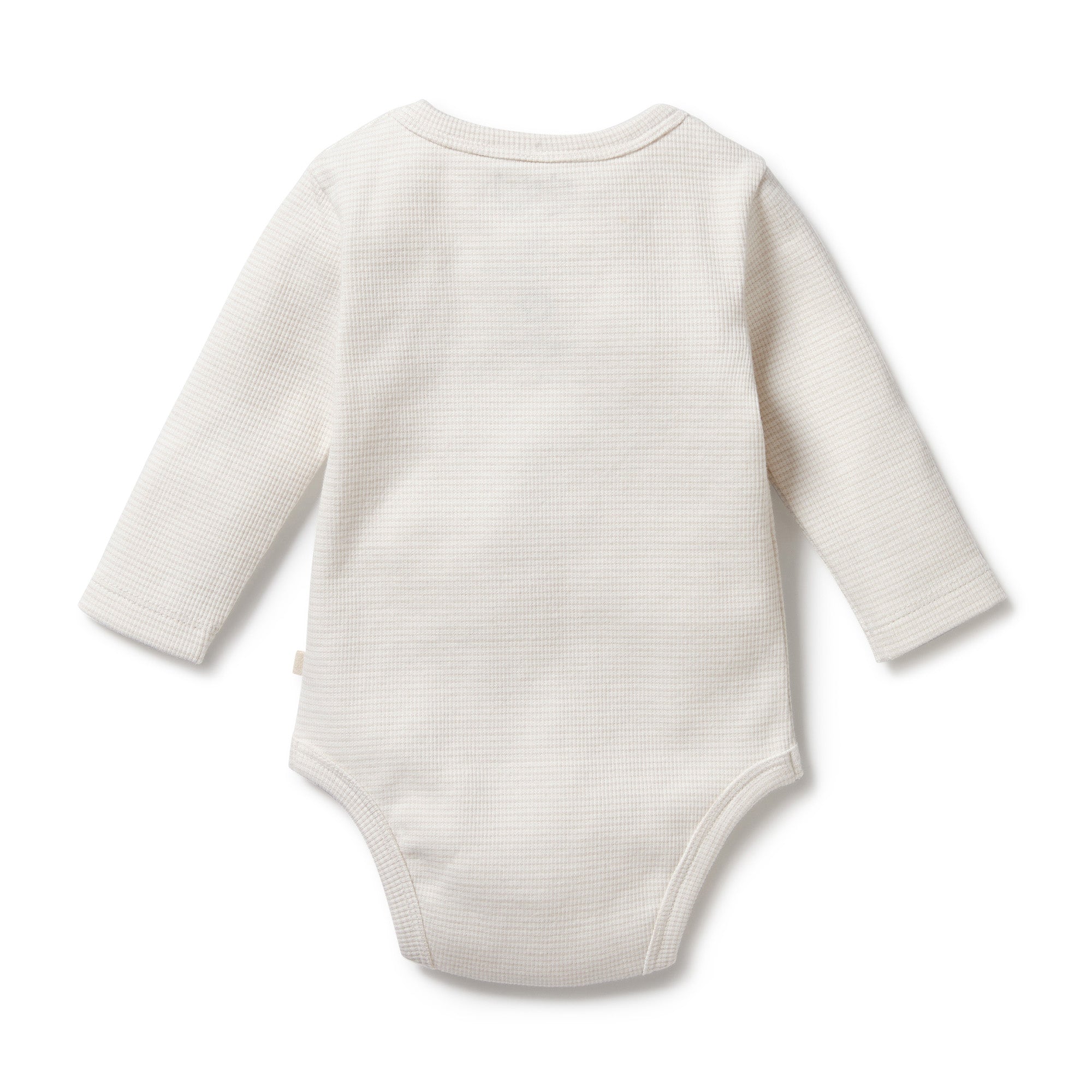 Organic Stripe Rib Long Sleeved Bodysuit