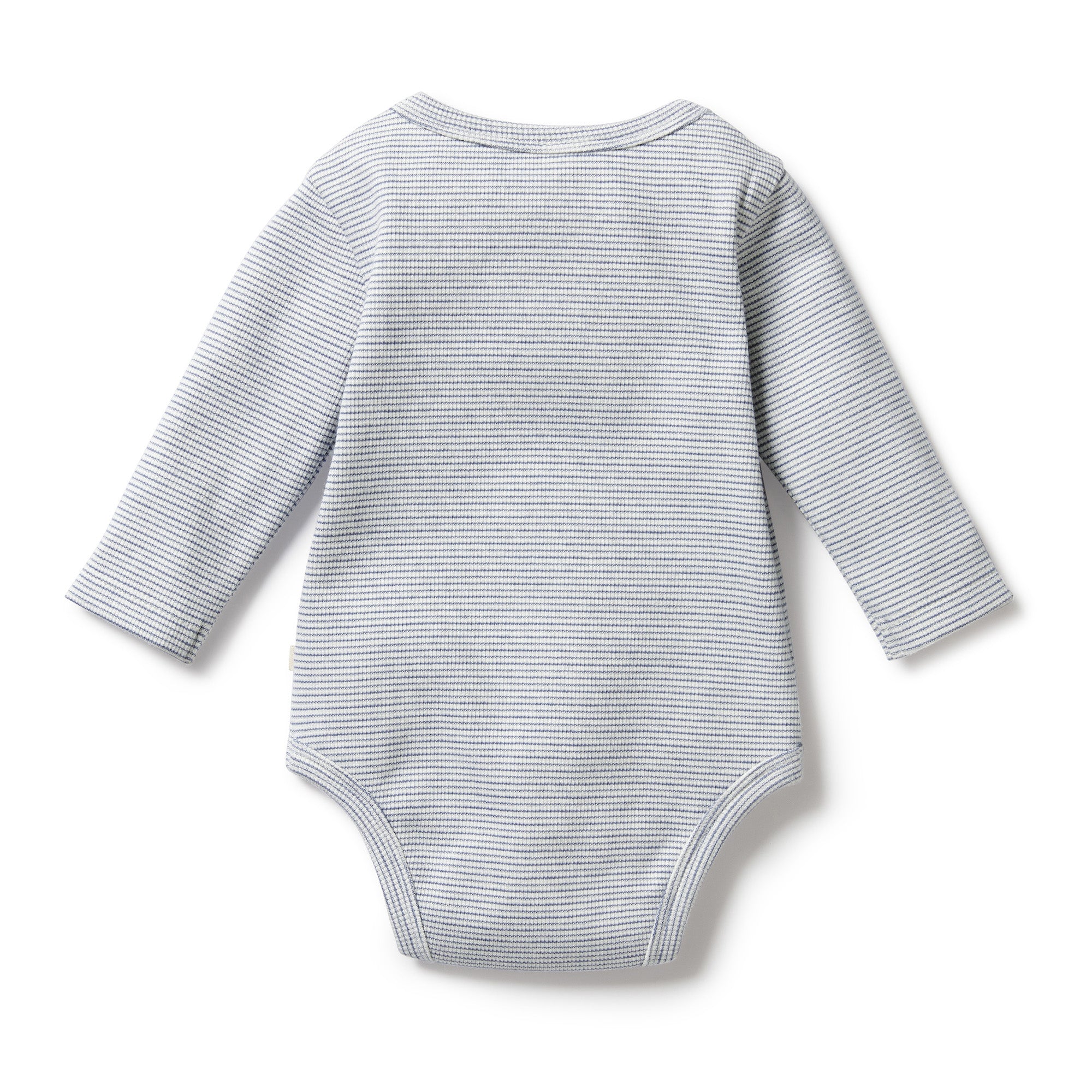 Organic Stripe Rib Long Sleeved Bodysuit