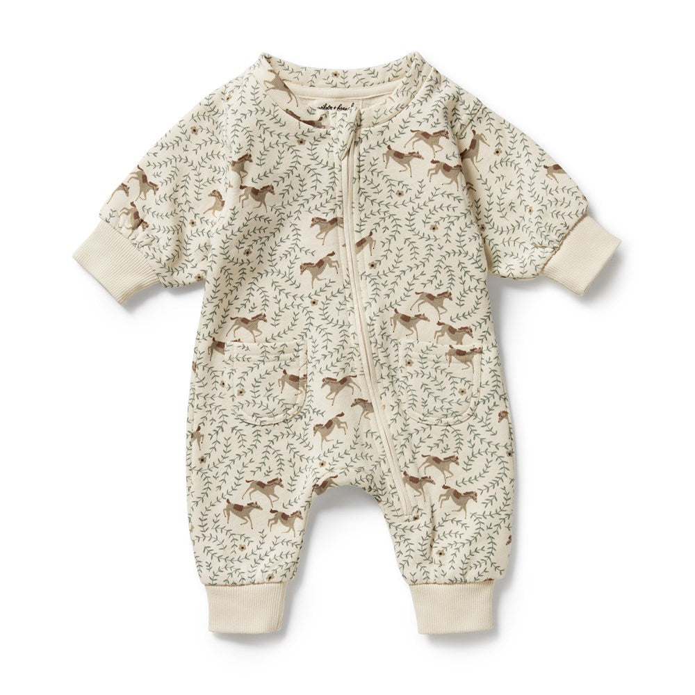 Trixie Horse Organic Terry Growsuit by Wilson and Frenchy – made from organic cotton
