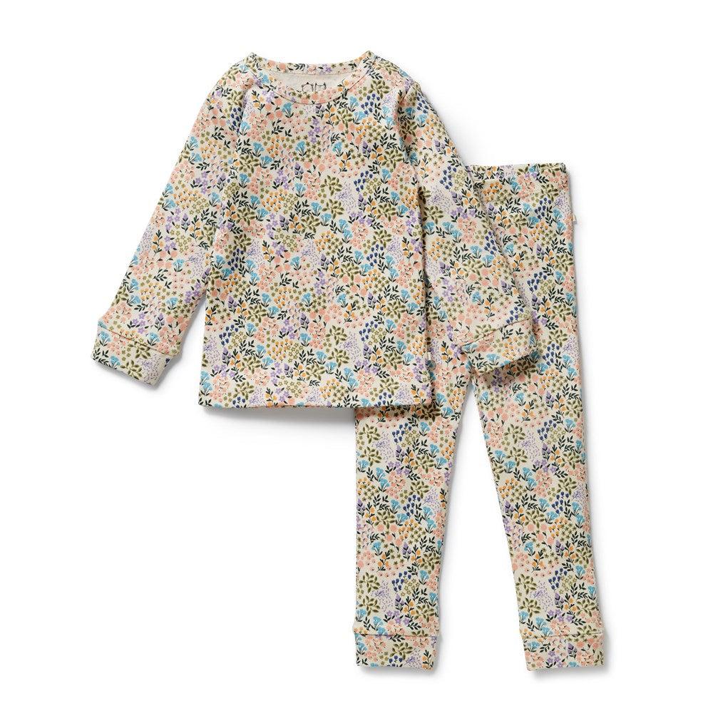 Tiny Bloom Organic Long Sleeved Pyjamas