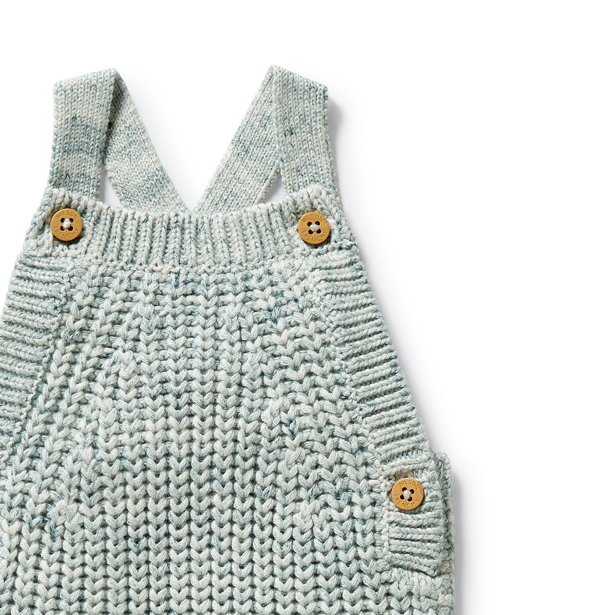 Moss Speckle Organic Knitted Overall