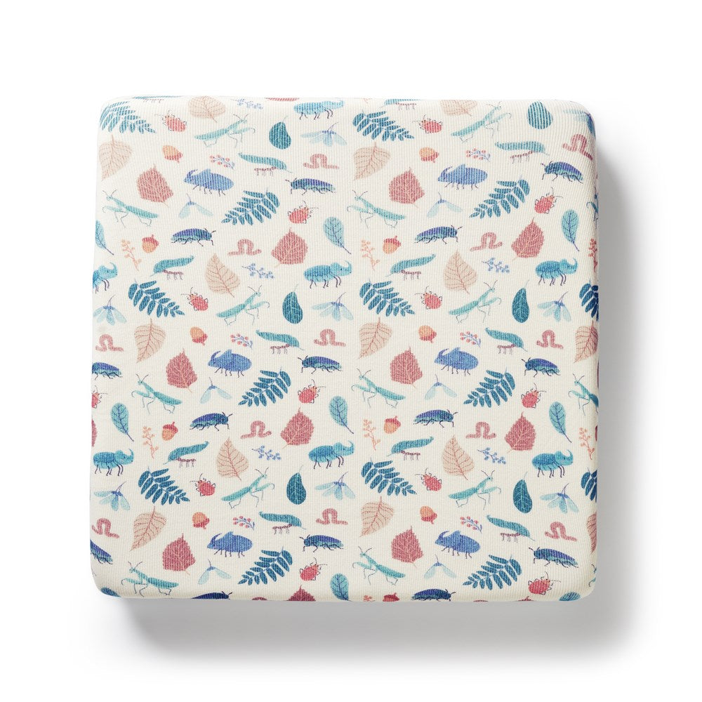 Bug Brigade Organic Rib Cot Sheet