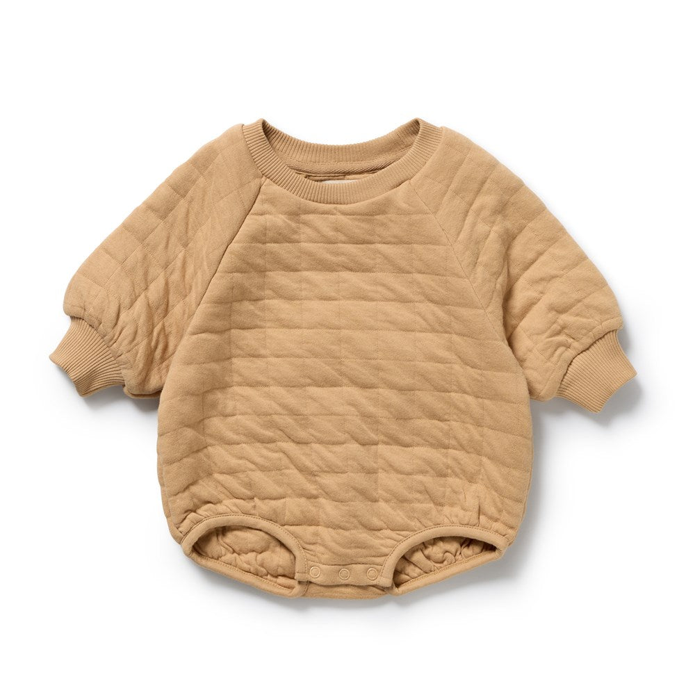 Honey Fawn Organic Quilted Bodysuit