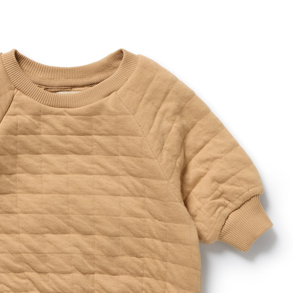 Honey Fawn Organic Quilted Bodysuit