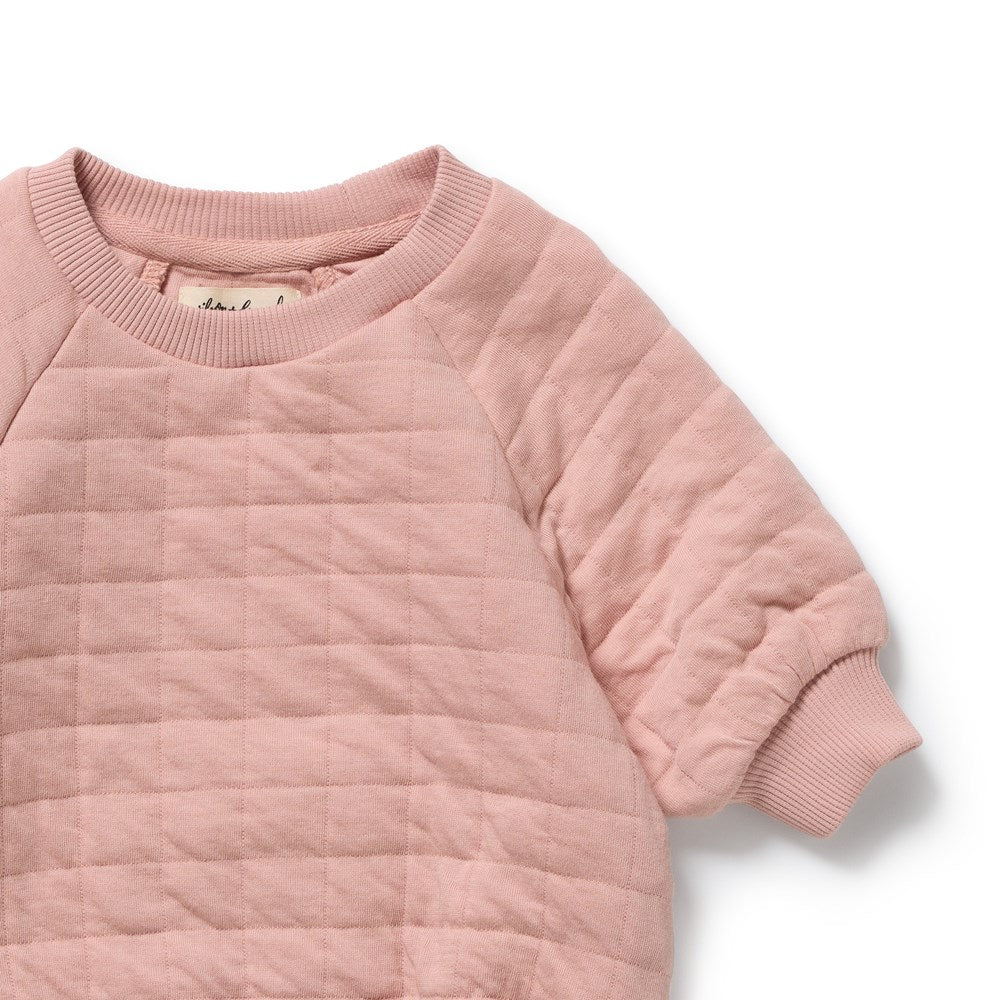 Rose Organic Quilted Bodysuit