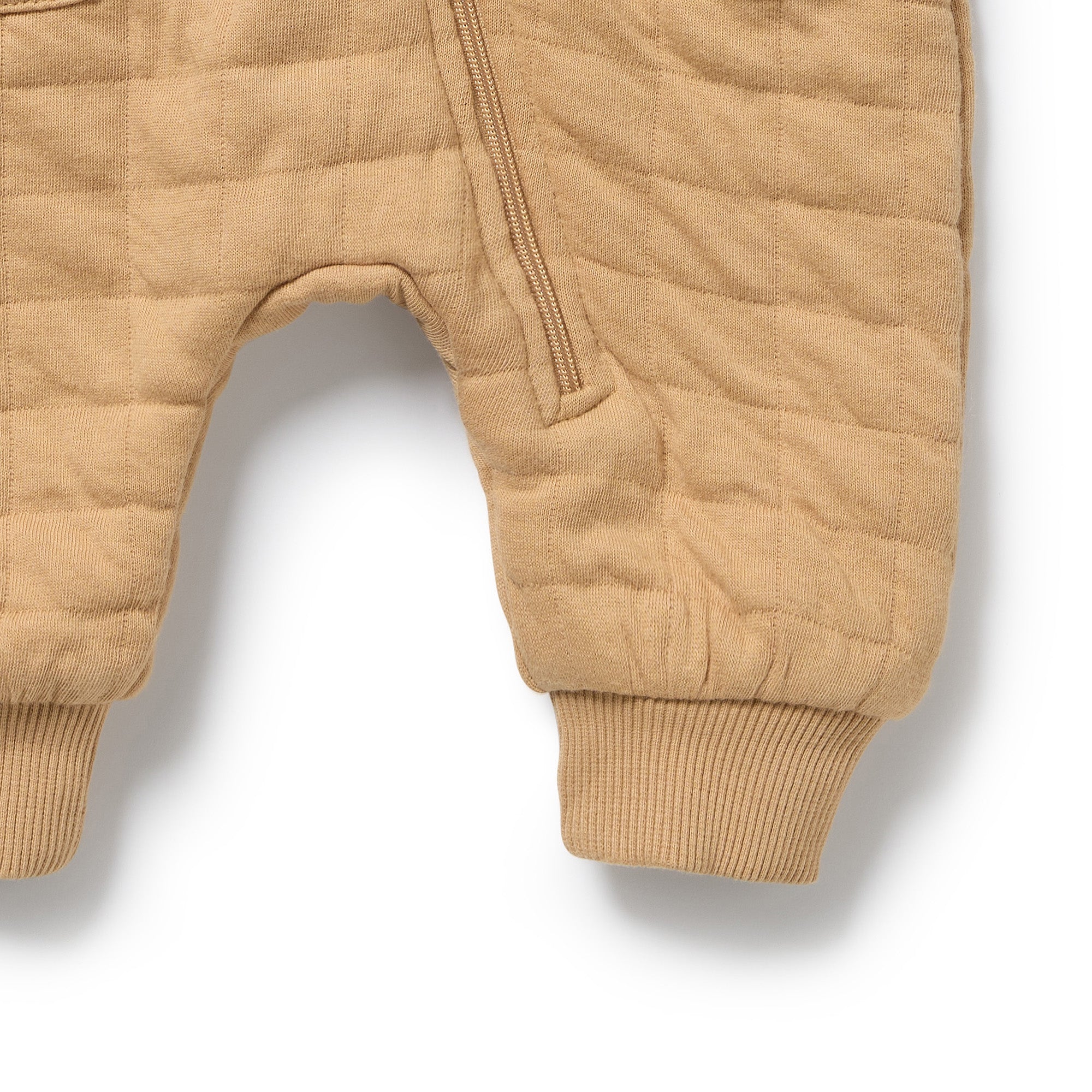 Honey Fawn Organic Quilted Growsuit
