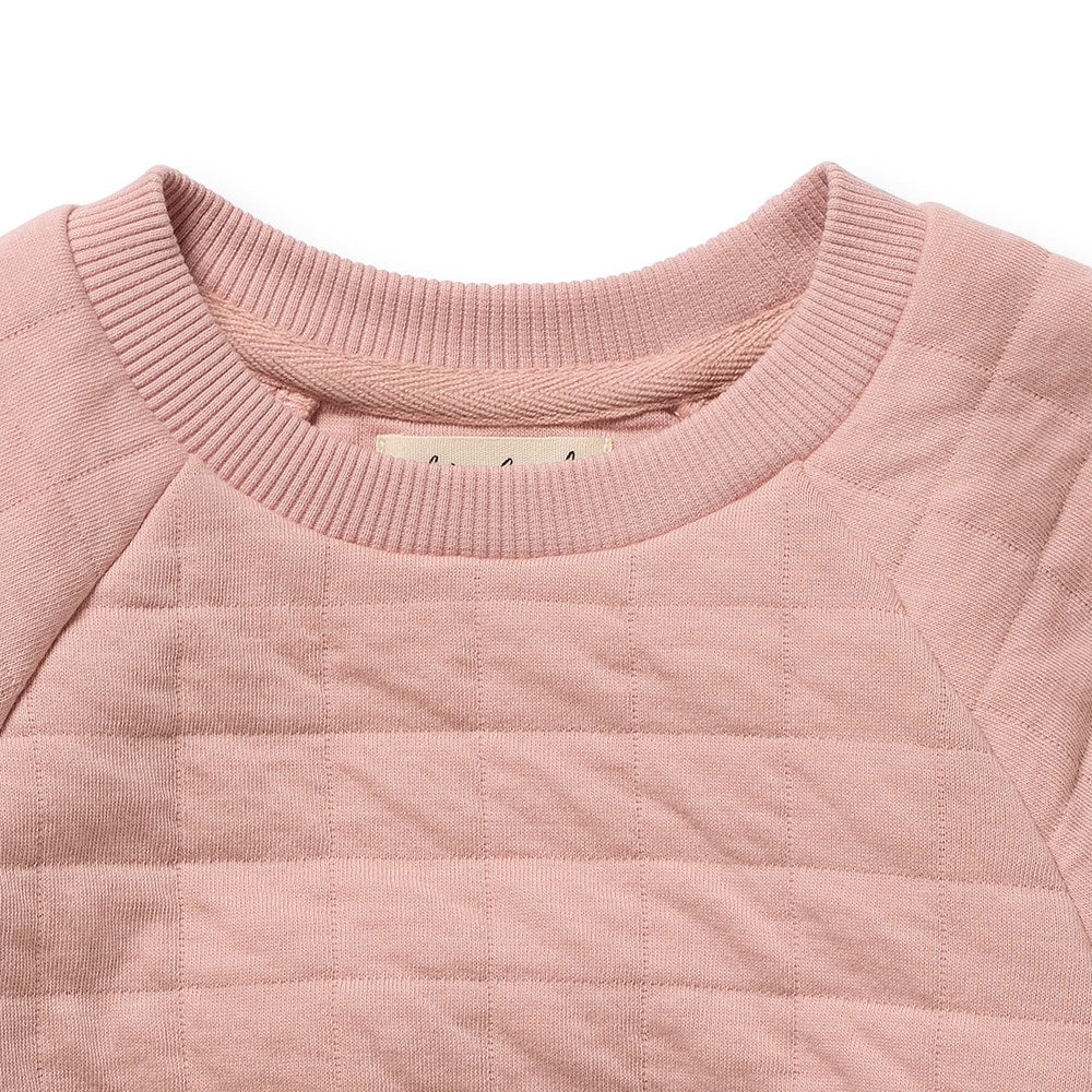 Rose Organic Quilted Sweat