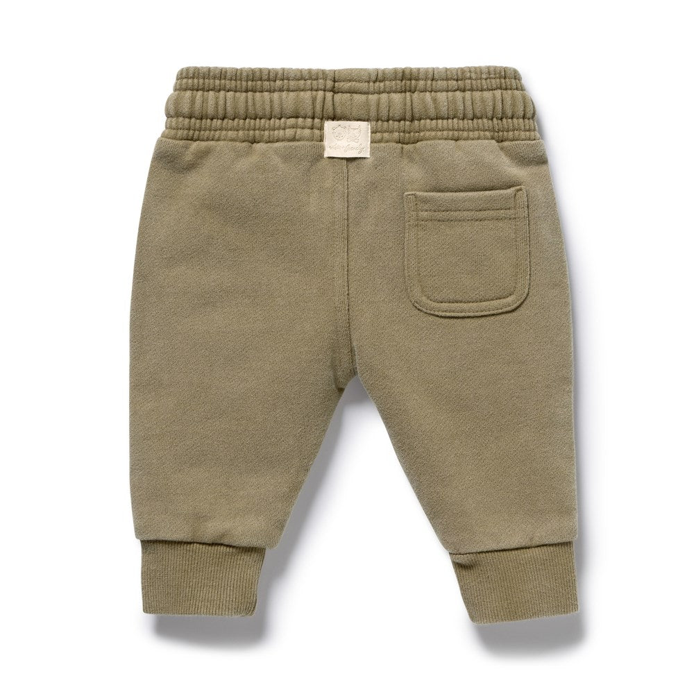 Olive Organic Terry Sweat Pant