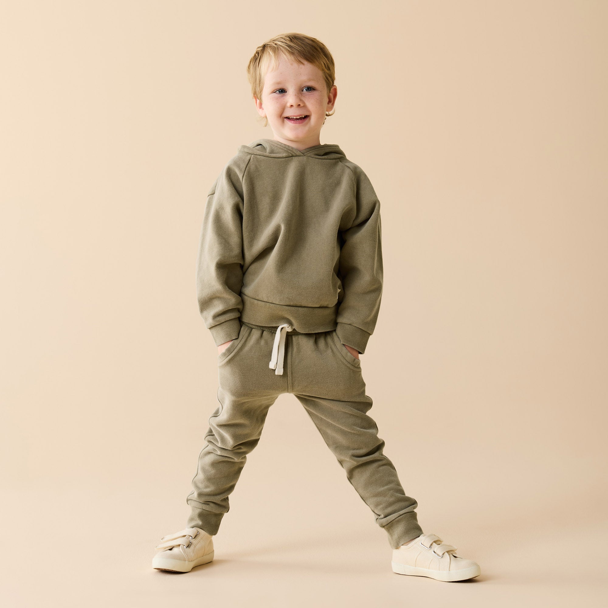 Olive Organic Terry Sweat Pant