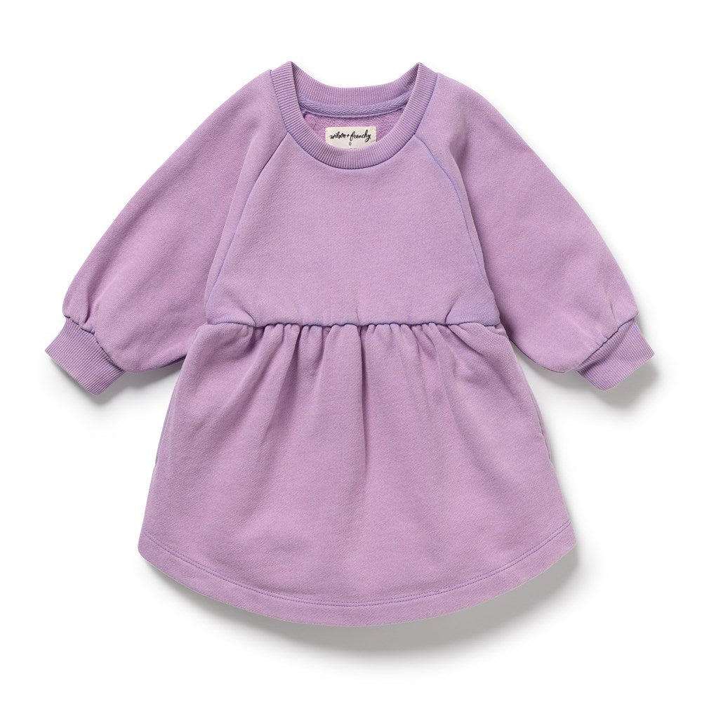Berry Organic Terry Sweat Dress
