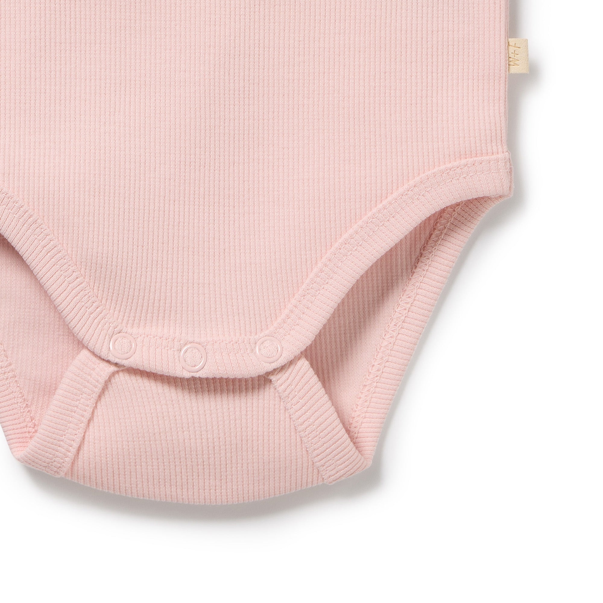 Strawberry Cream Organic Rib long-sleeved Bodysuit