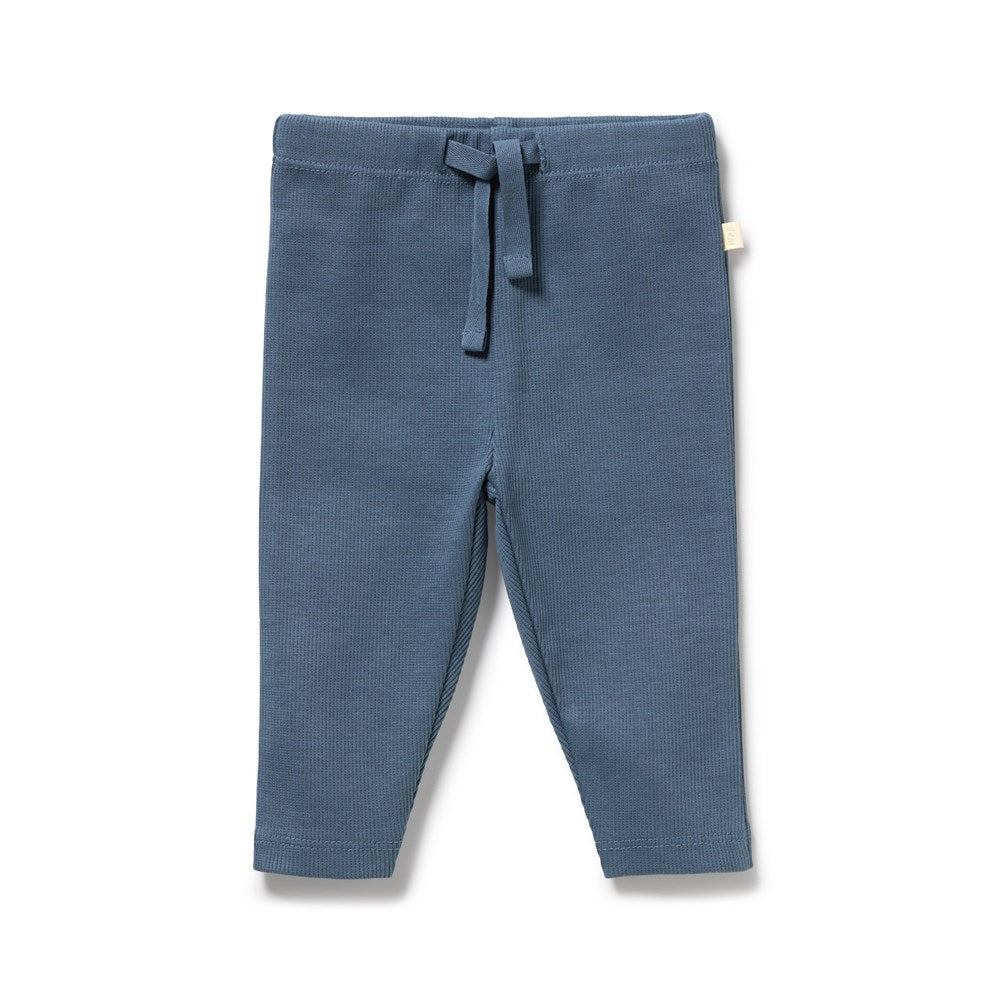 Twilight Blue Organic Rib Legging
