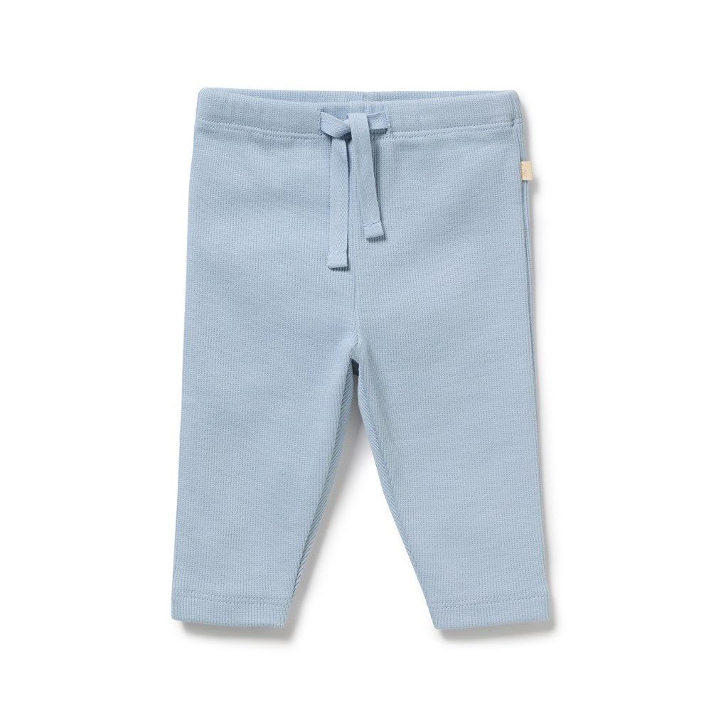 Storm Blue Organic Rib Legging