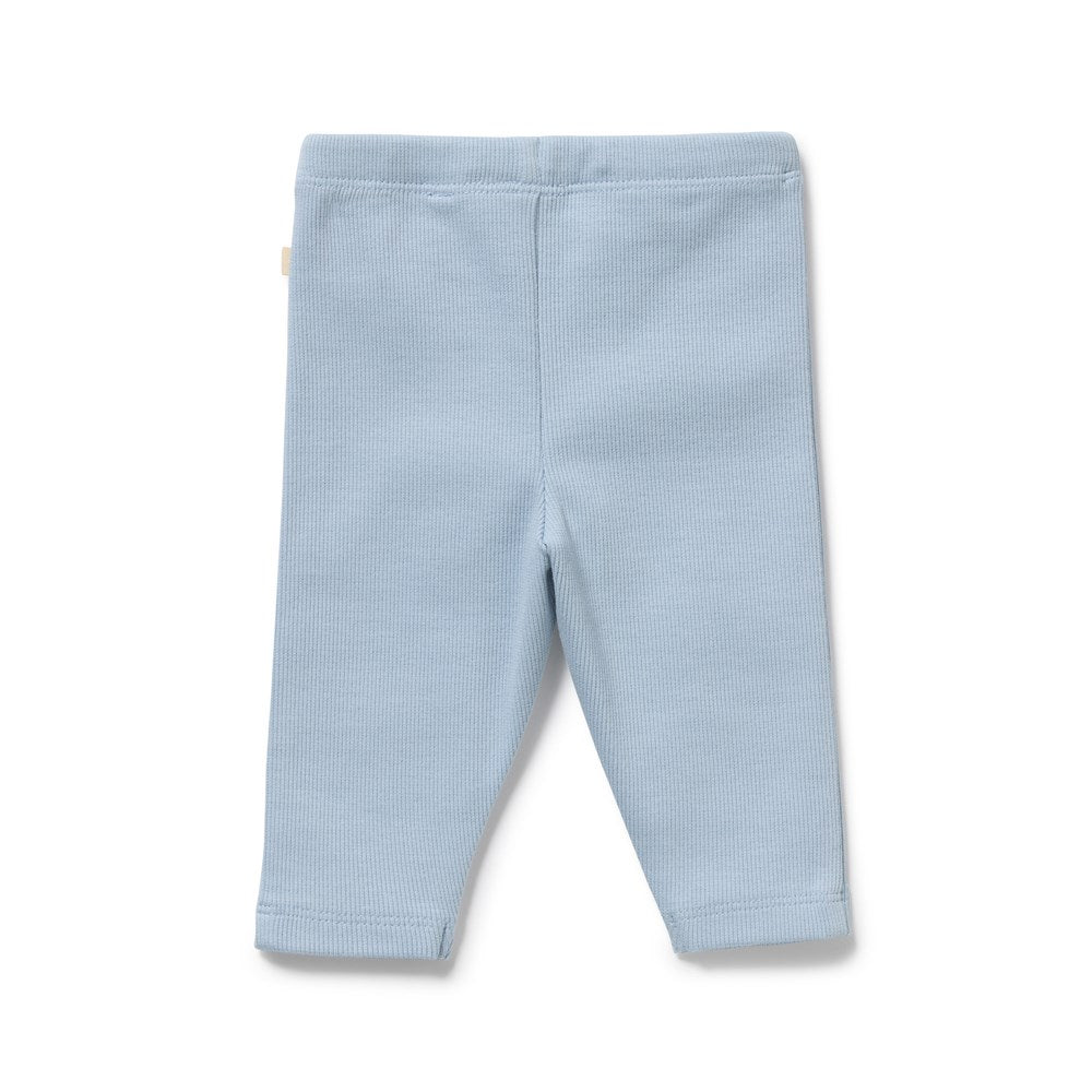 Storm Blue Organic Rib Legging