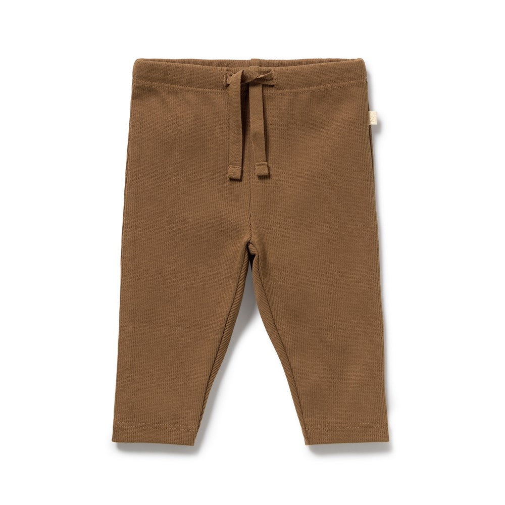 Nutmeg Organic Rib Legging