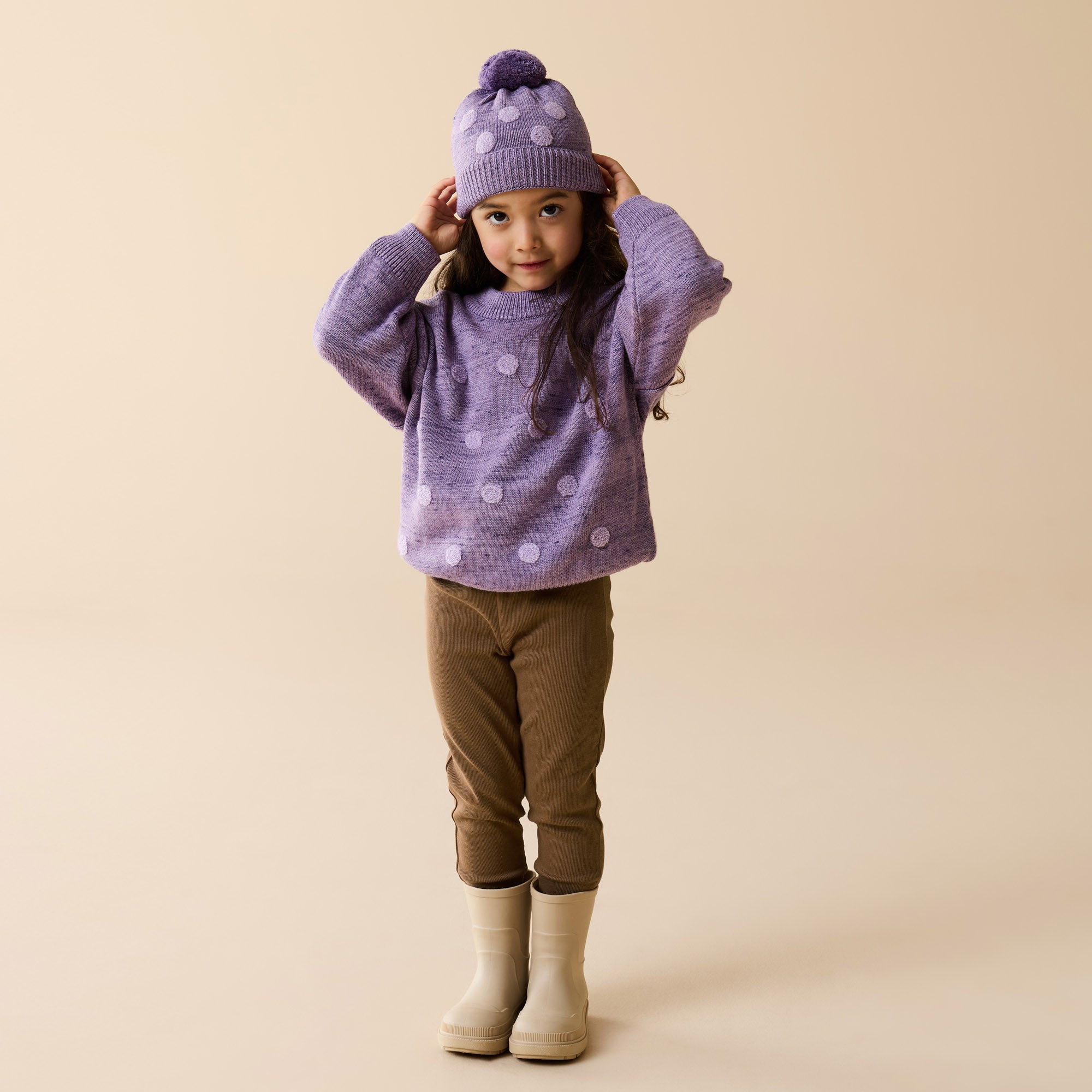 Nutmeg Organic Rib Legging