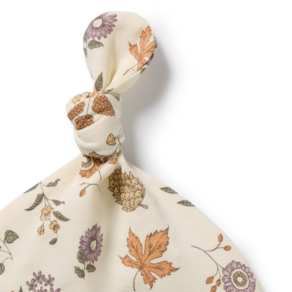 Maple Glow Organic Knot Hat