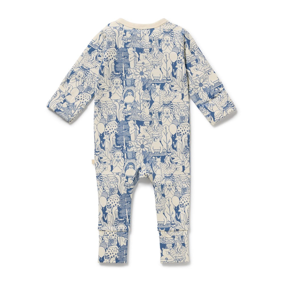 Woodland Adventures Organic Zipsuit with Feet