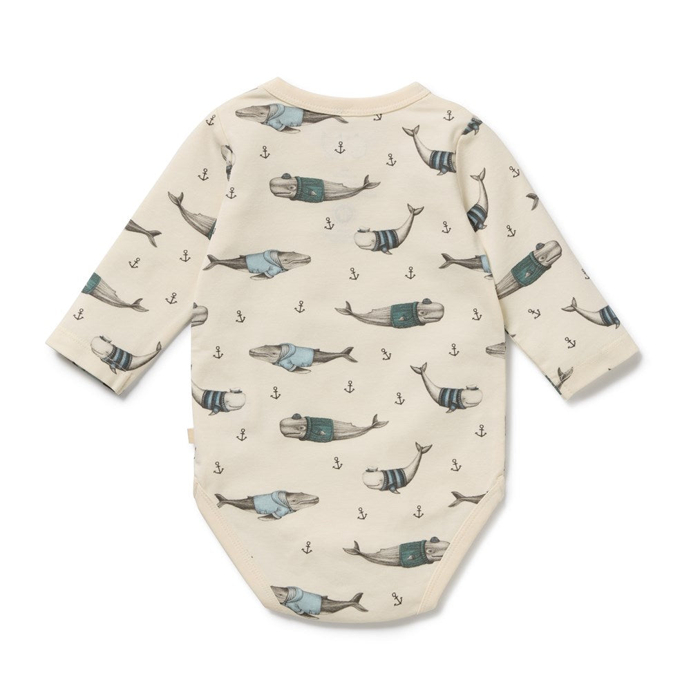 Woolly Whales Organic Bodysuit