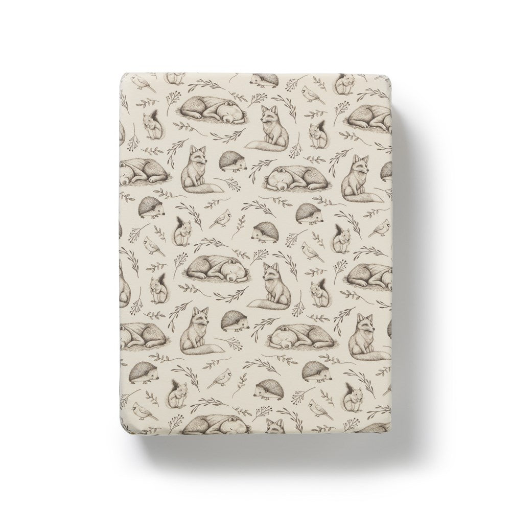 Foxglove Forest Organic Bassinet Sheet