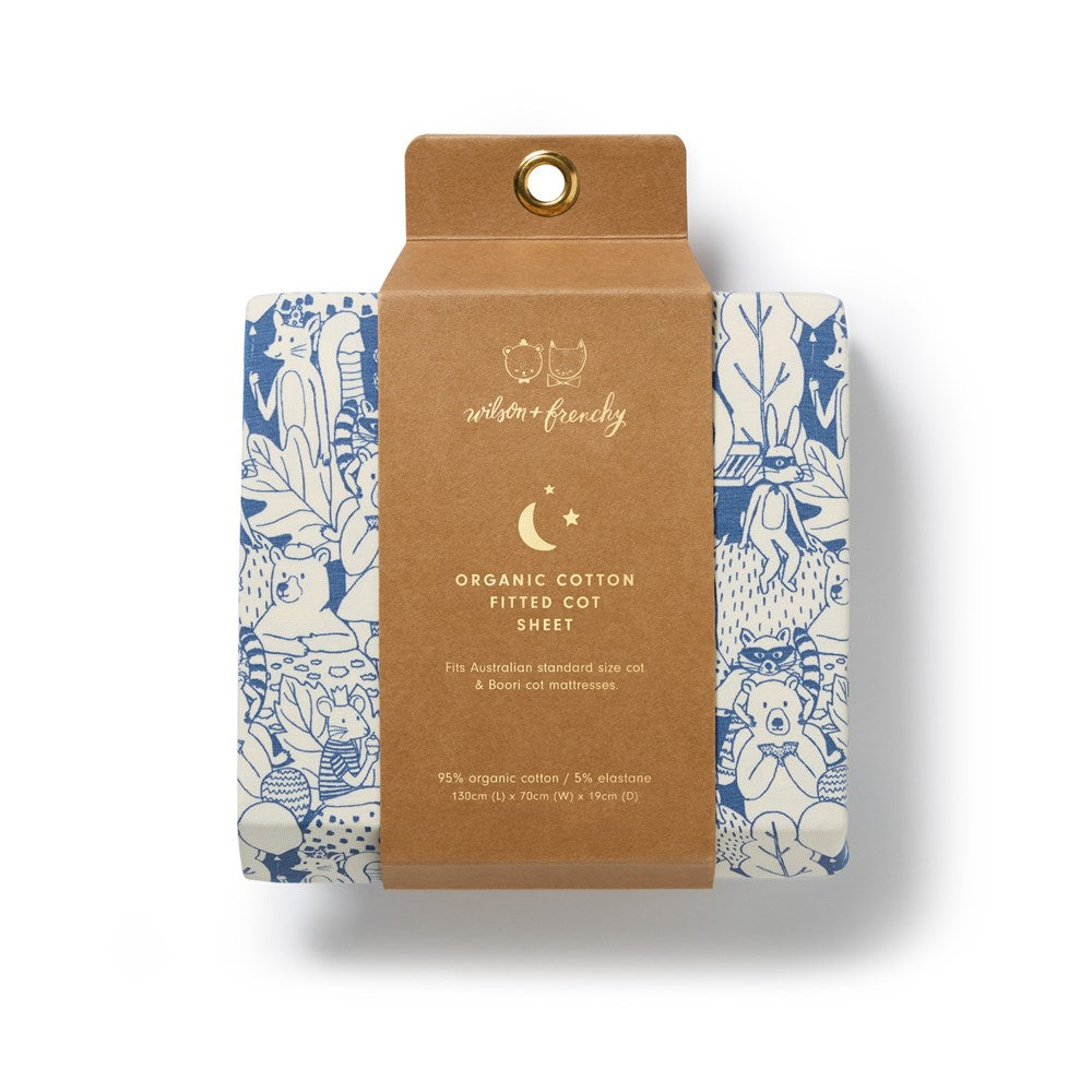 Woodland Adventures Organic Cot Sheet