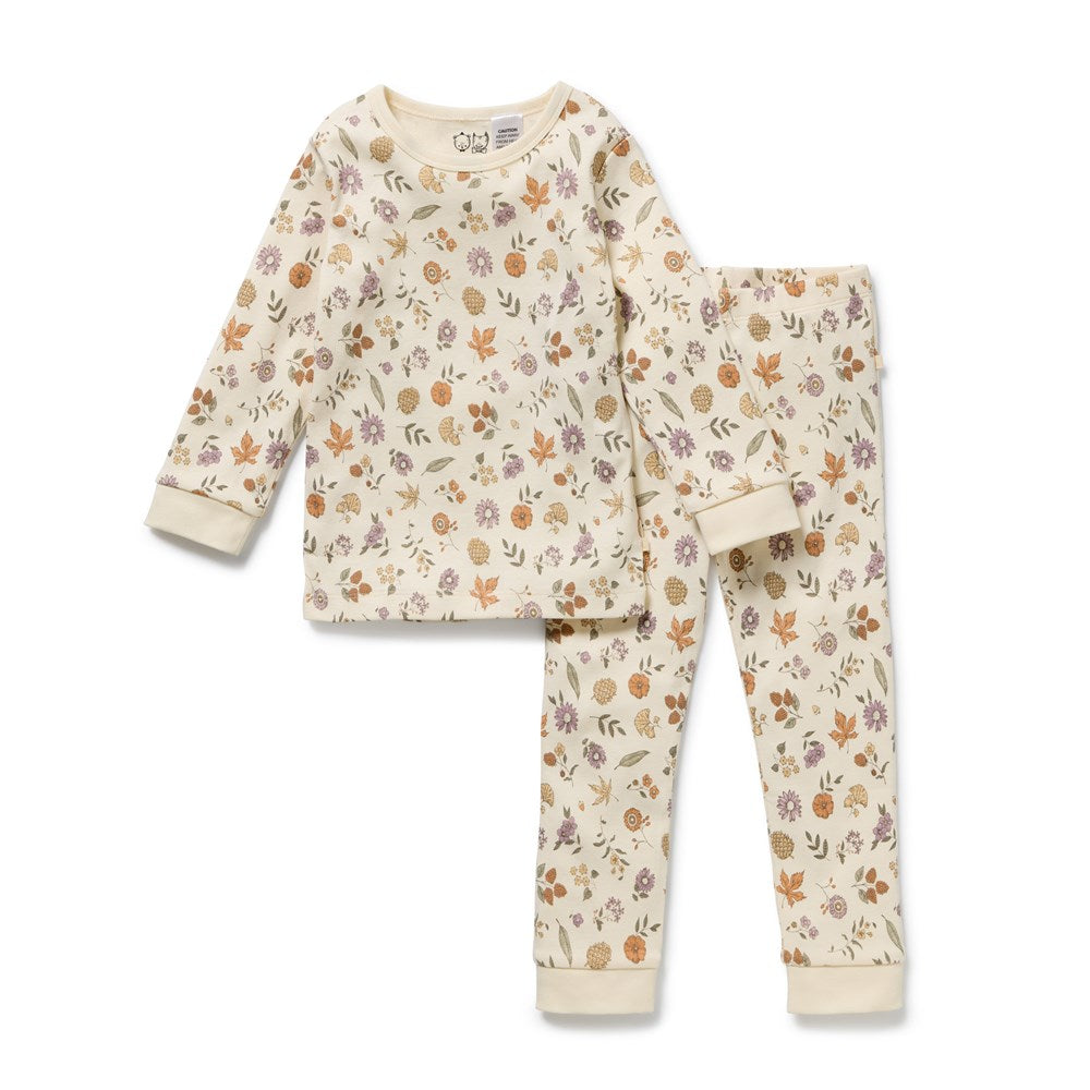 Maple Glow Organic Long Sleeved Pyjamas