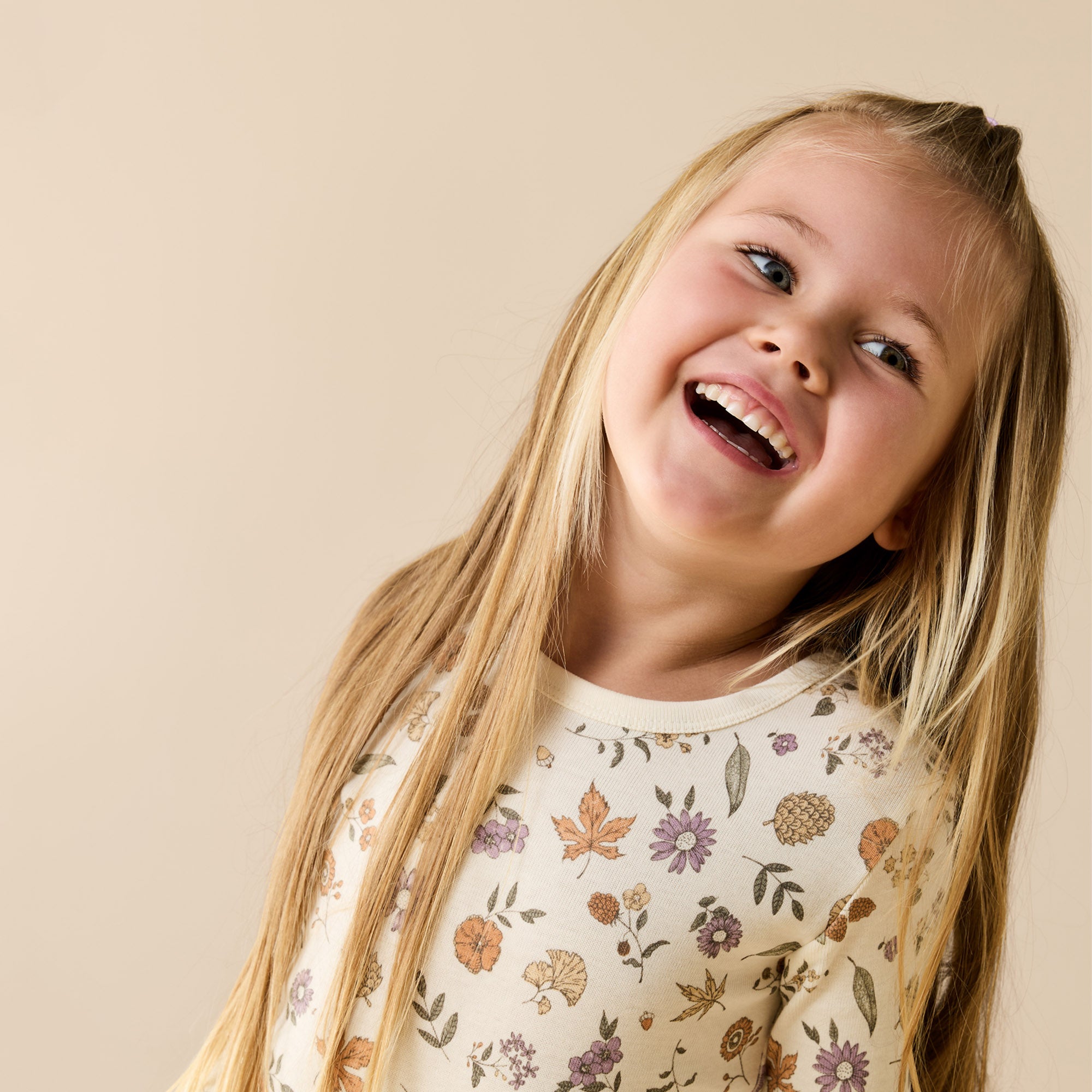 Maple Glow Organic Long Sleeved Pyjamas