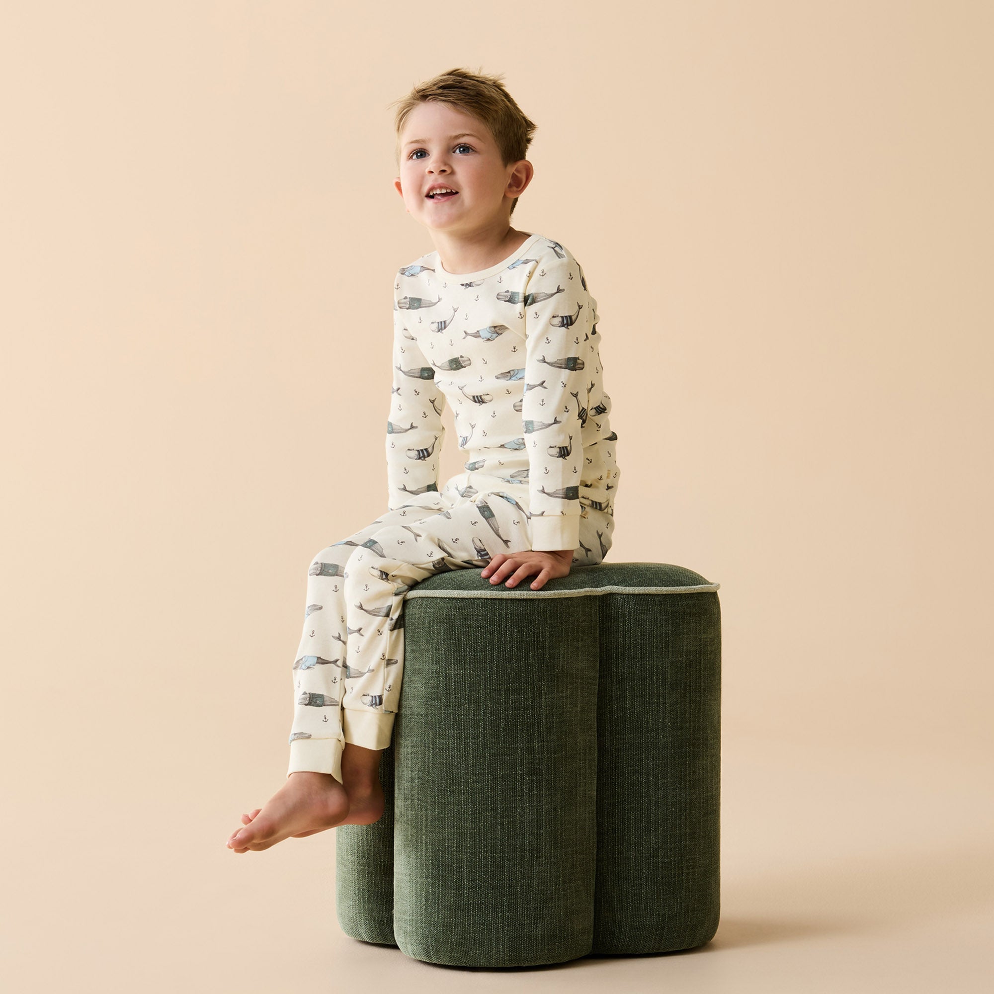 Woolly Whales Organic Long Sleeved Pyjamas