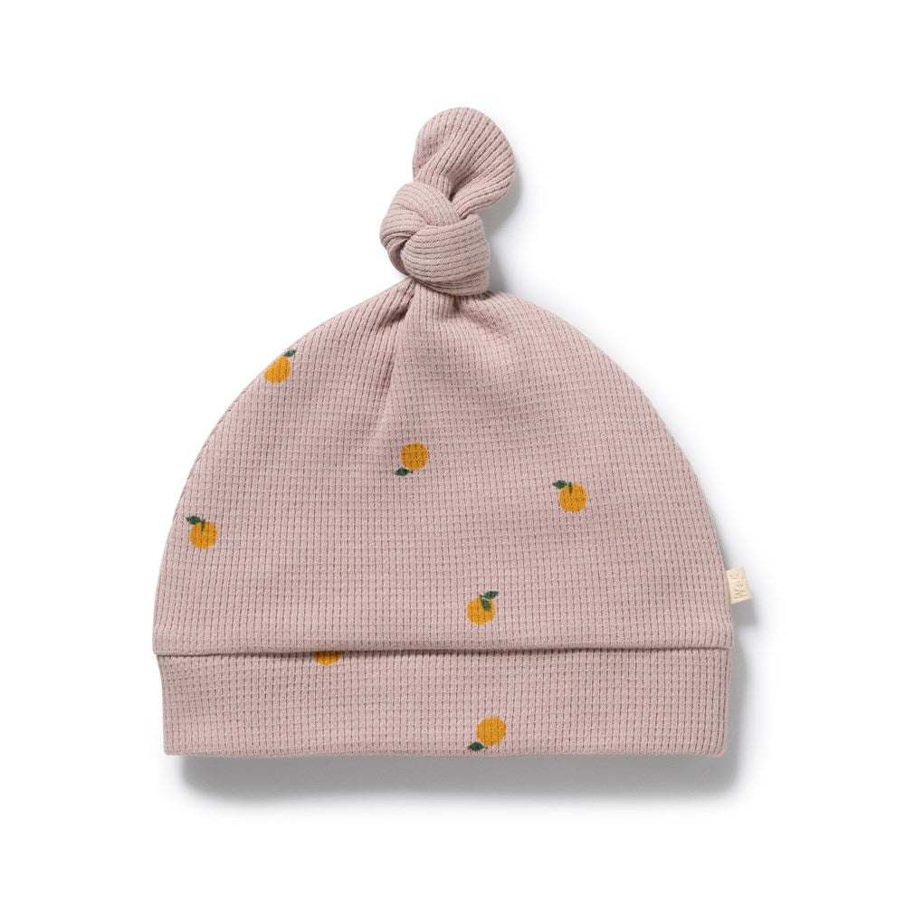 Mini Mando Organic Waffle Knot Hat