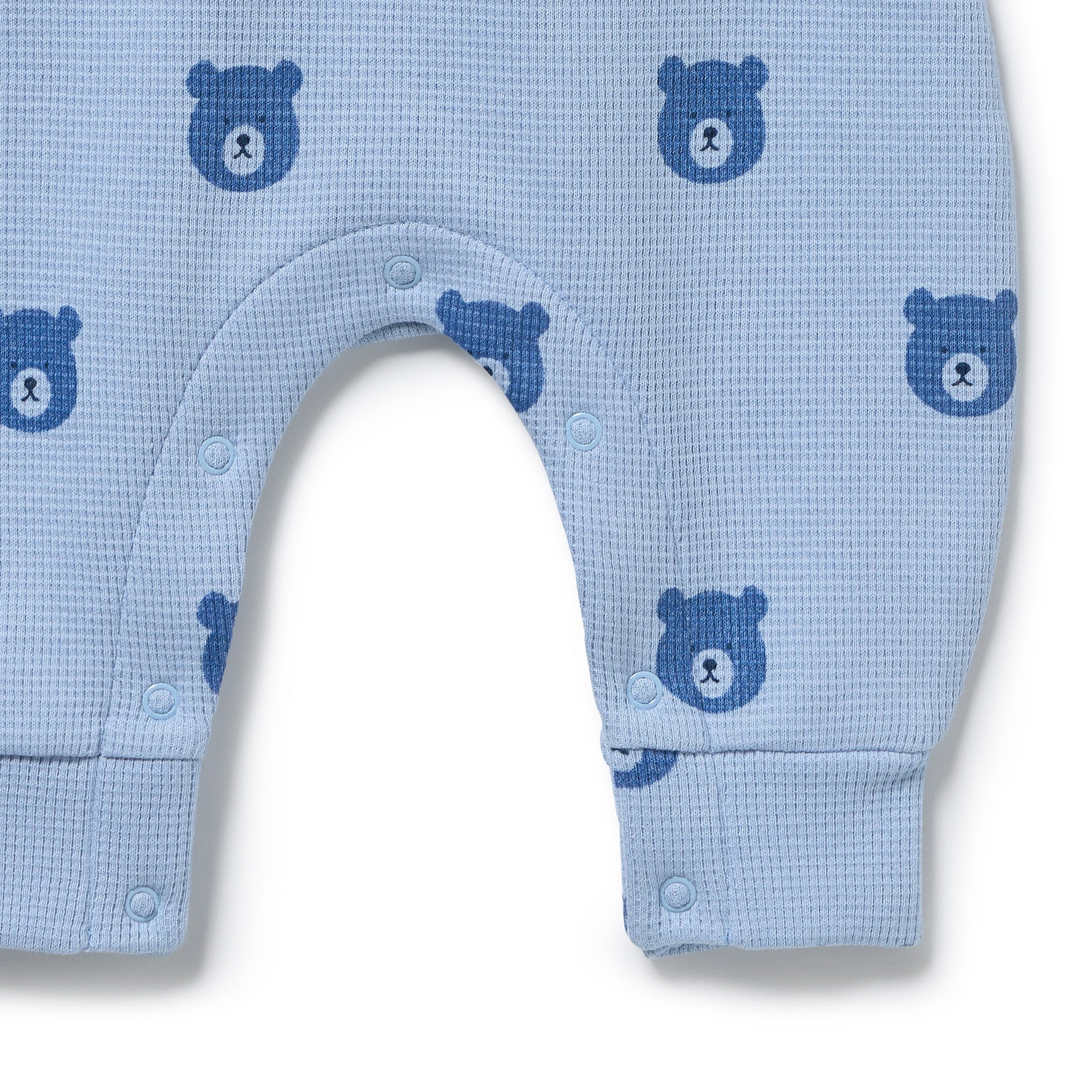Bear Hugs Organic Waffle Overall