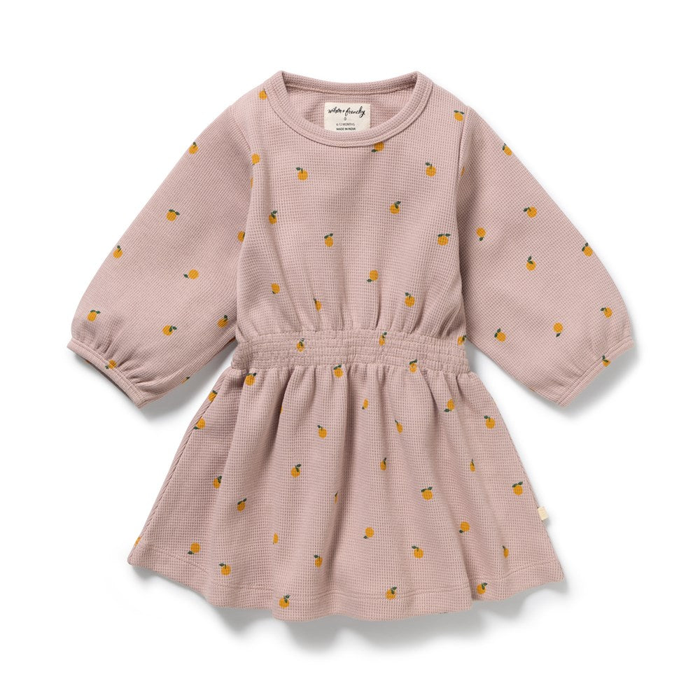 Mini Mando Organic Waffle Dress