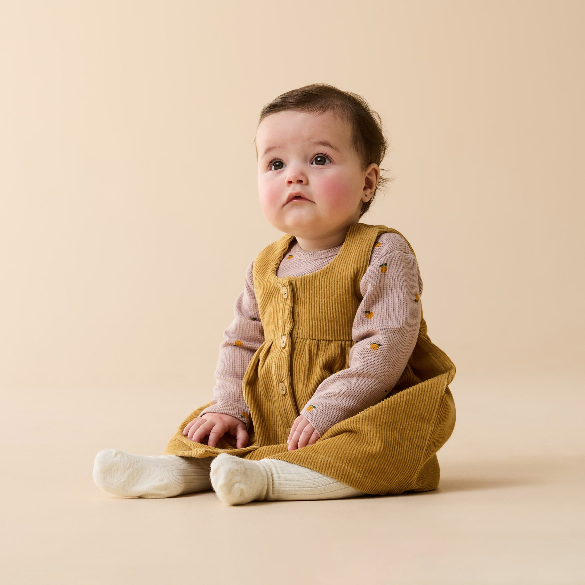 Amber Glow Organic Cord Dress