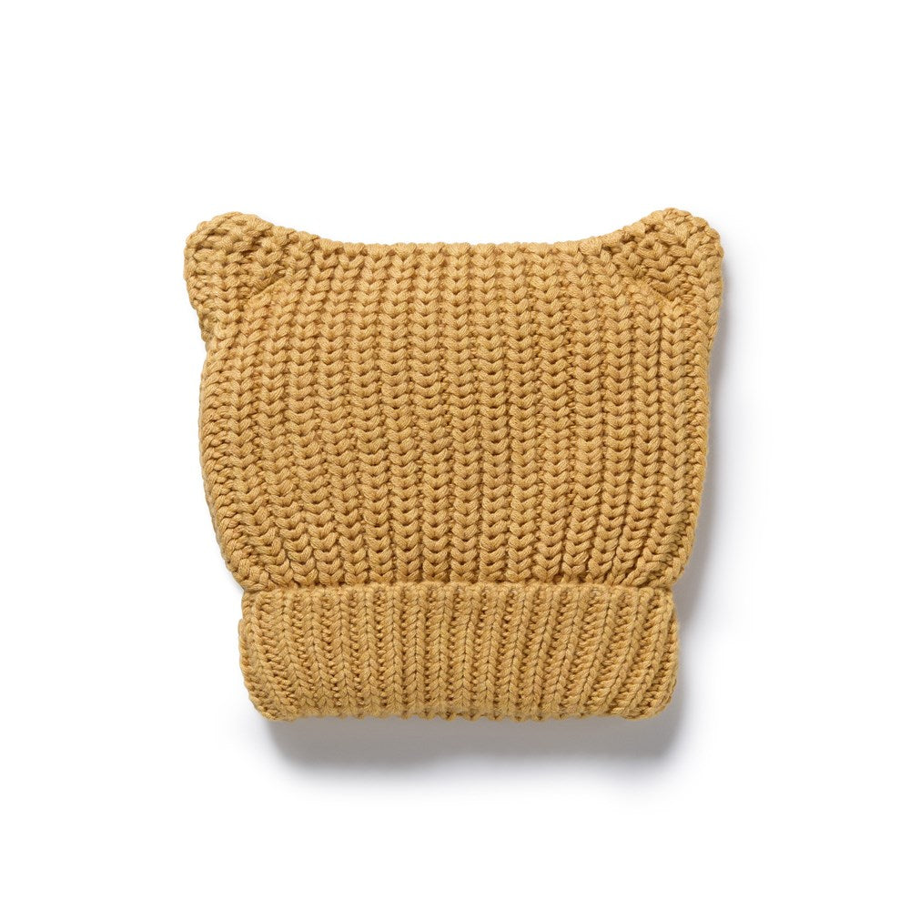 Honey Drop Organic Knitted Bear Hat