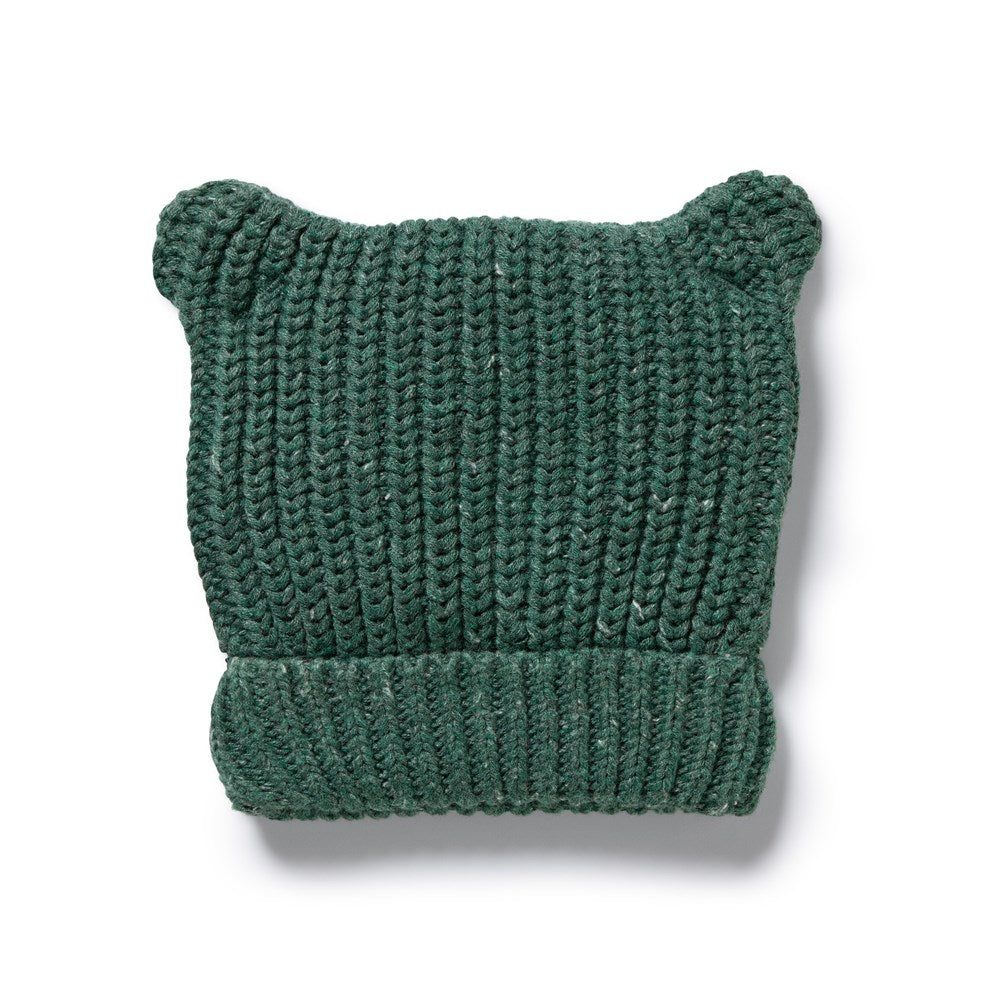 Clover Organic Knitted Bear Hat